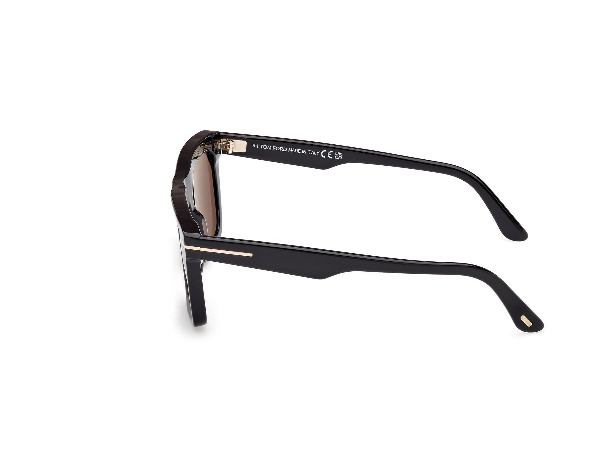 Side View of Tom Ford Lelio 1#color_Shiny Black