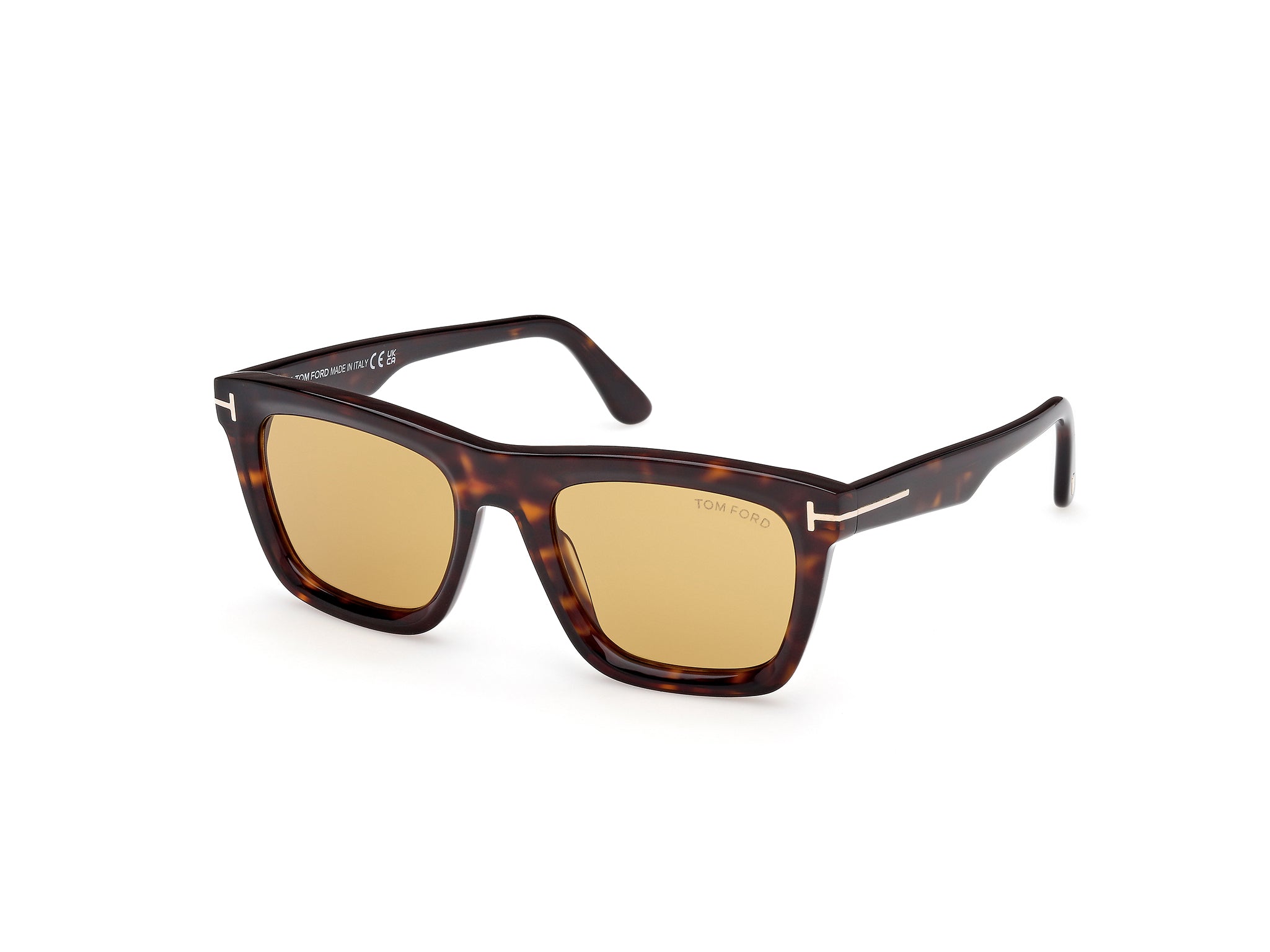 Side Front view of Tom Ford Lelio 1#color_Dark Havana