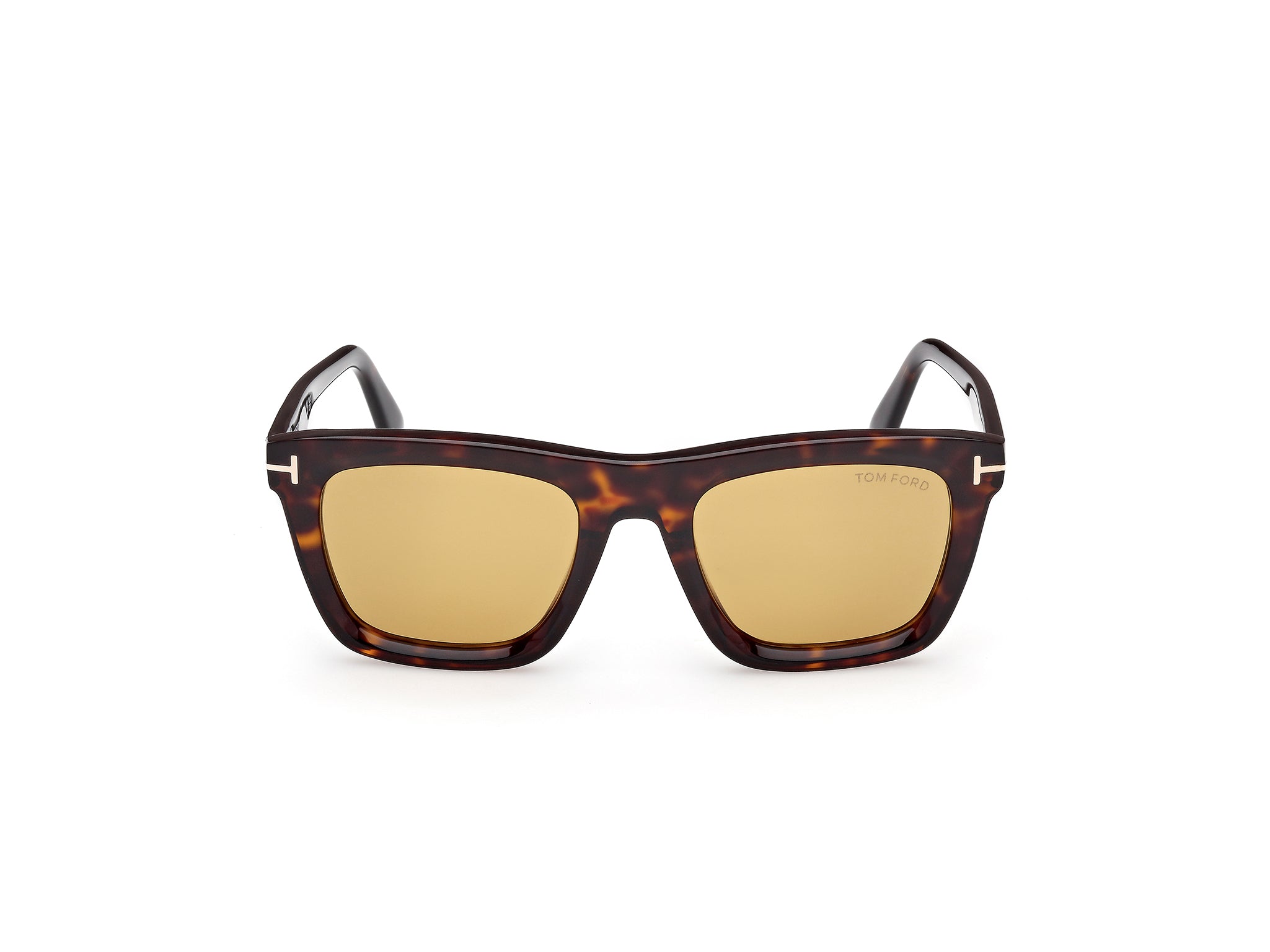 Front view of Tom Ford Lelio 1#color_Dark Havana