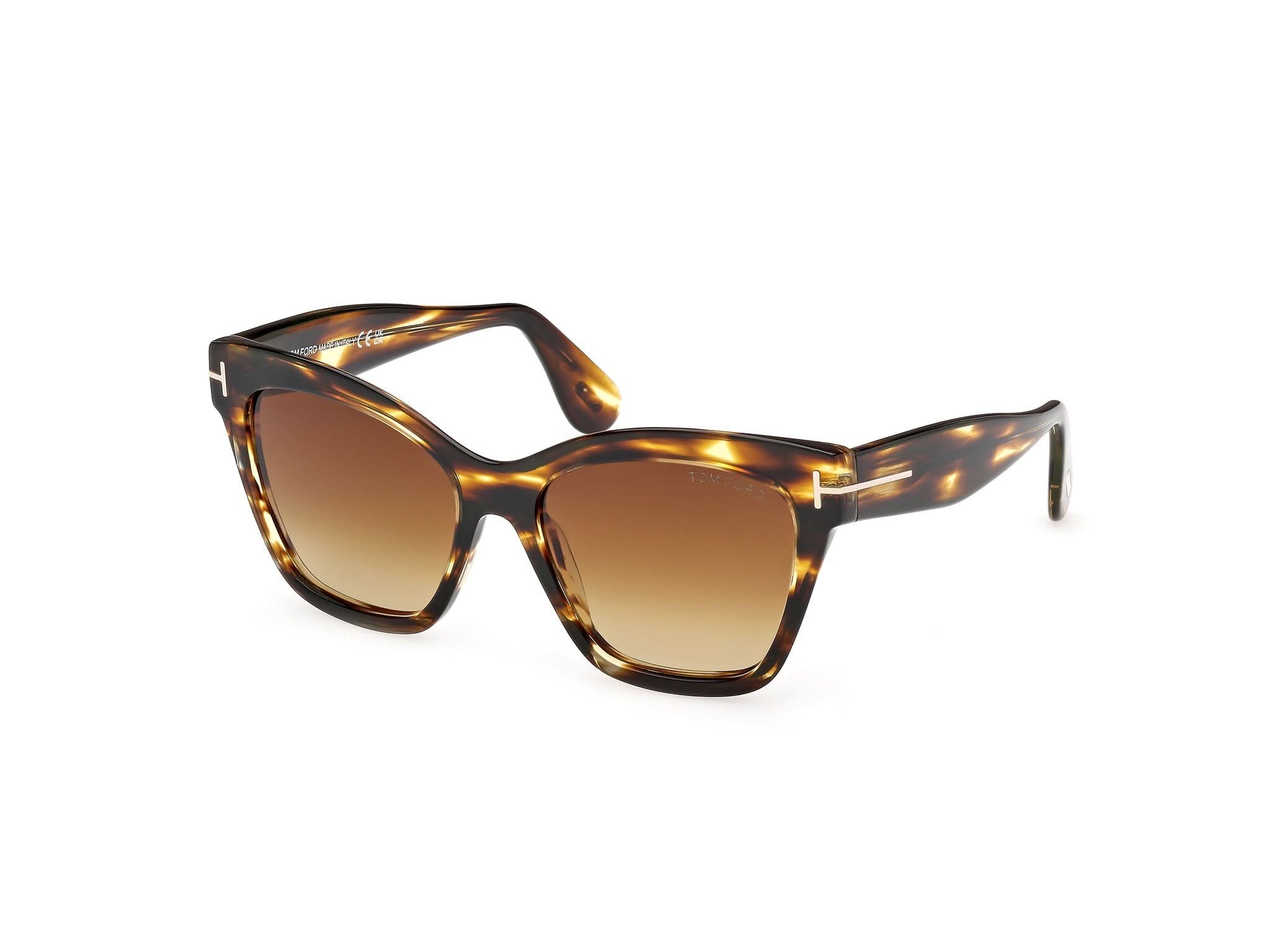 Side Front view of Tom Ford Elvira 1#color_Havana