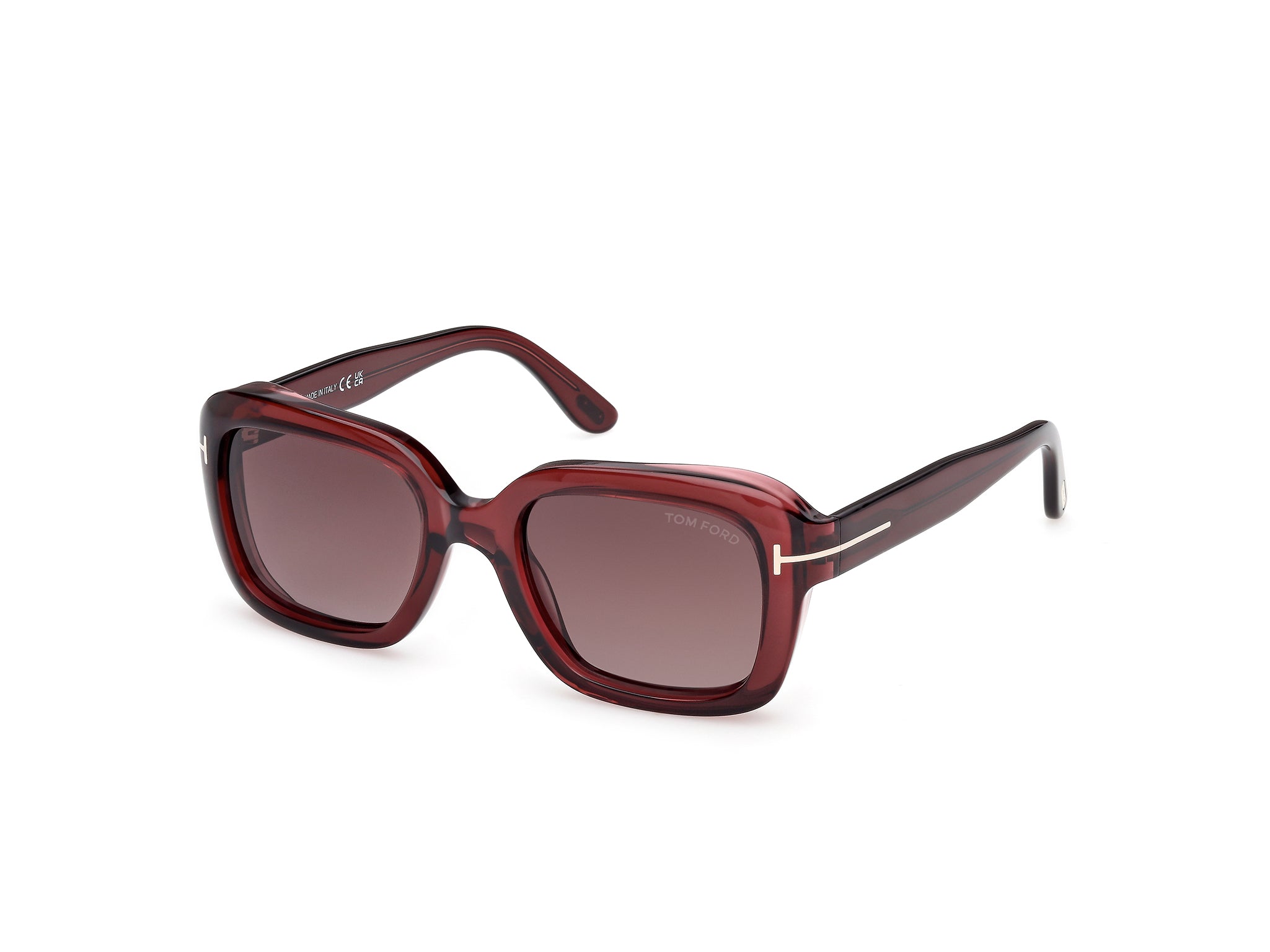 Side Front view of Tom Ford Natalia 1#color_Bordeaux