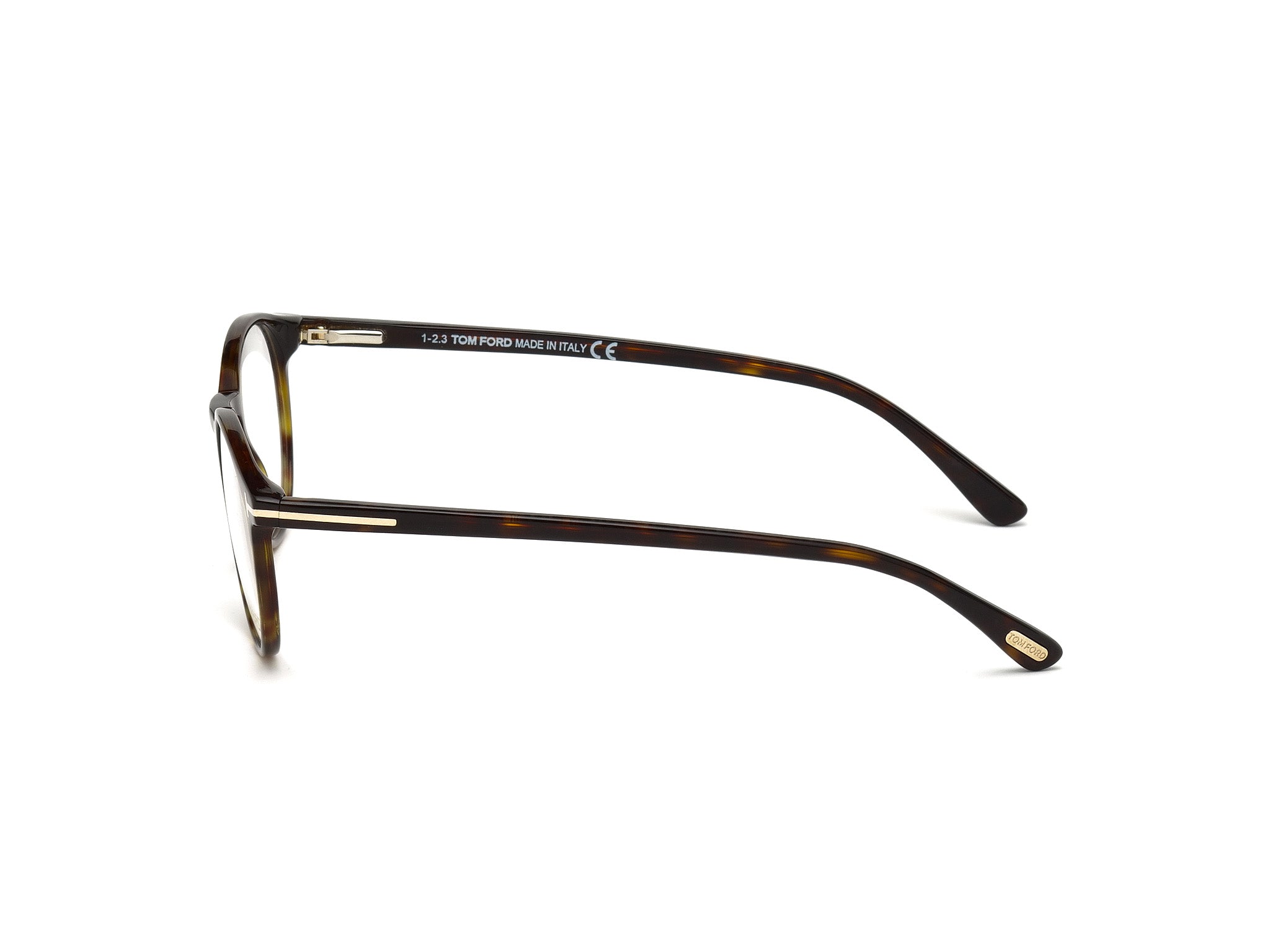 Side Front view of Tom Ford FT529052 1#color_dunkel havana