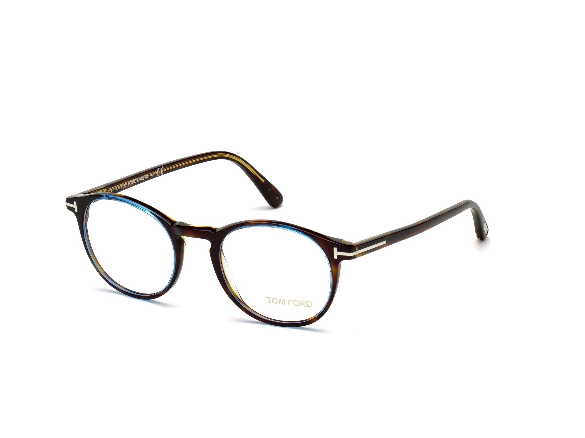 Diagnoal Side view of Tom Ford FT529052 1#color_havana