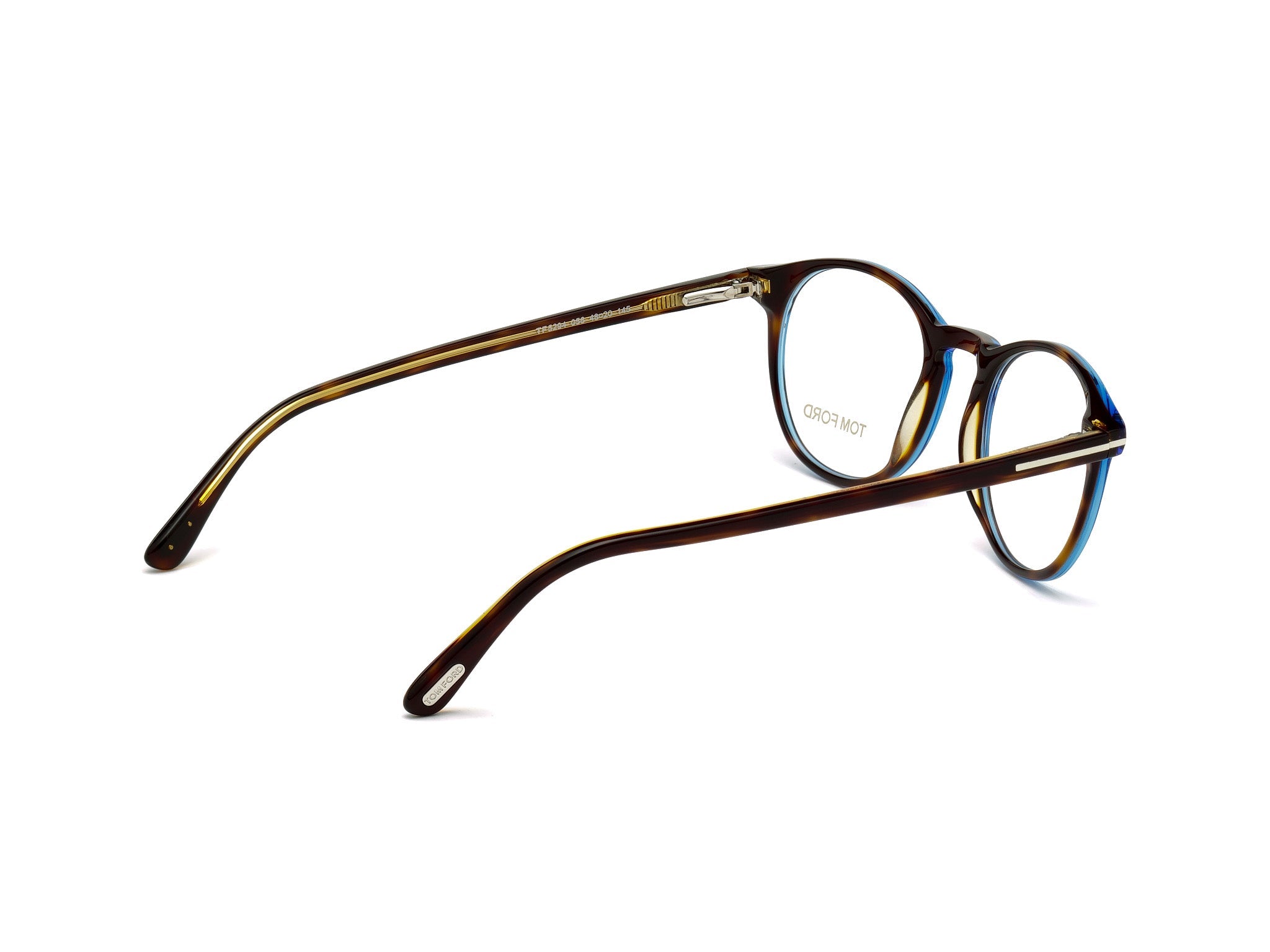 Side Front view of Tom Ford FT529052 1#color_havana