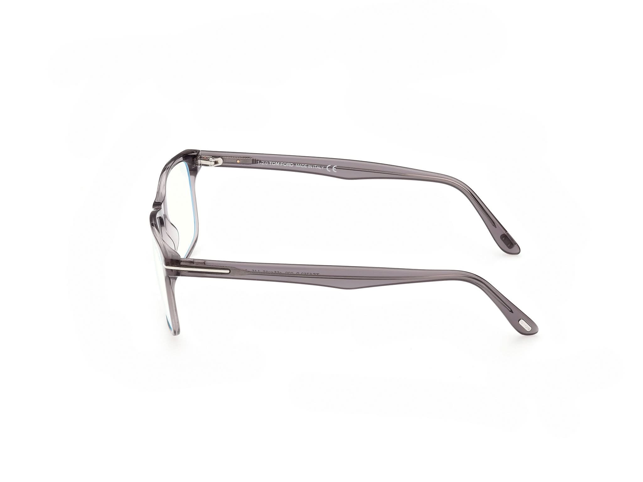 Back Side View of Tom Ford FT5557 1#color_grey translucent
