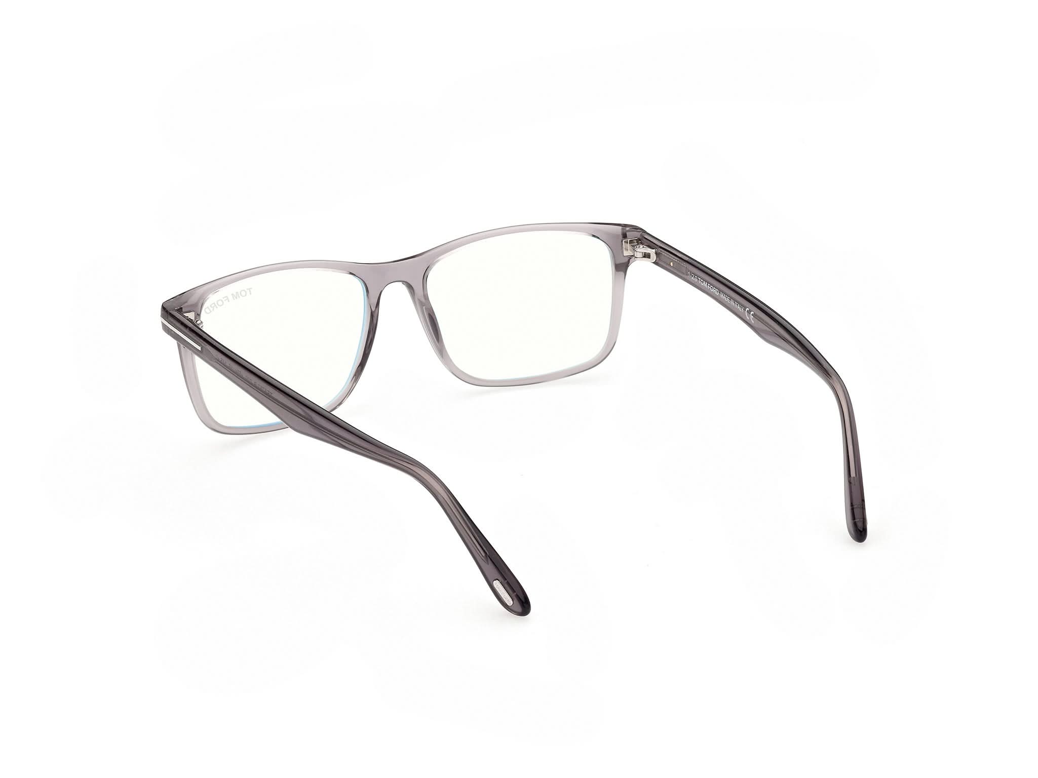 Side View of Tom Ford FT5557 1#color_grey translucent