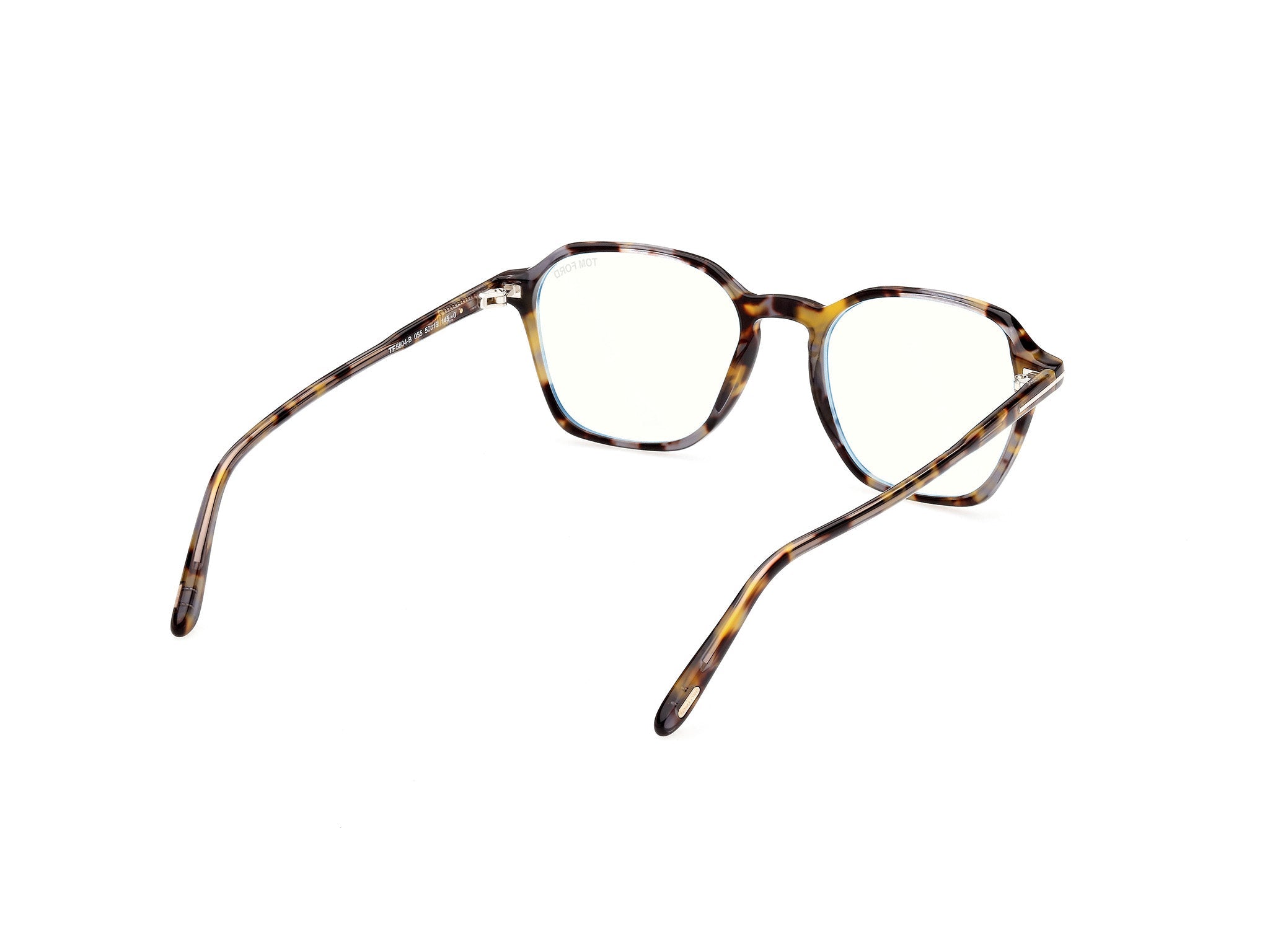 Back Side View of Tom Ford FT5804 1#color_shiny grey crystal havana