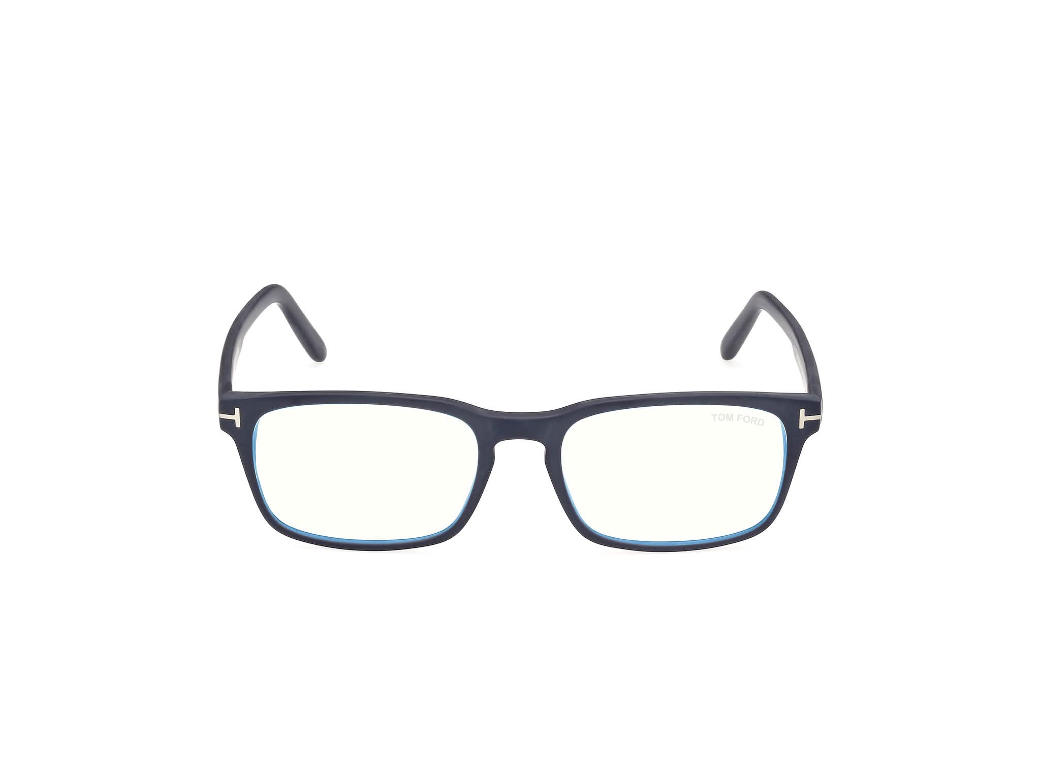 Front view of Tom Ford FT5938 1#color_matte blue