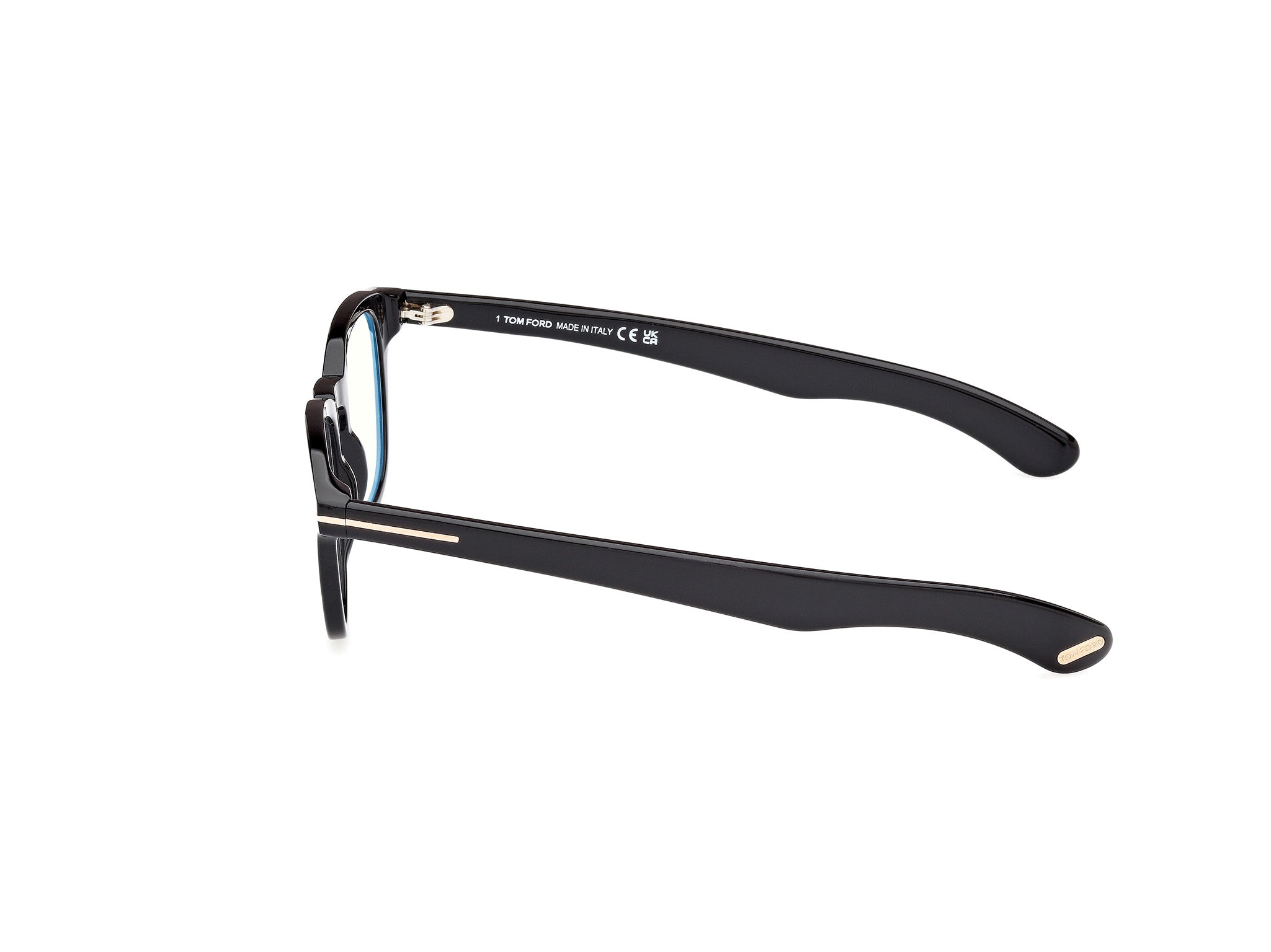 Right side view of Tom Ford FT5976 1#color_shiny black