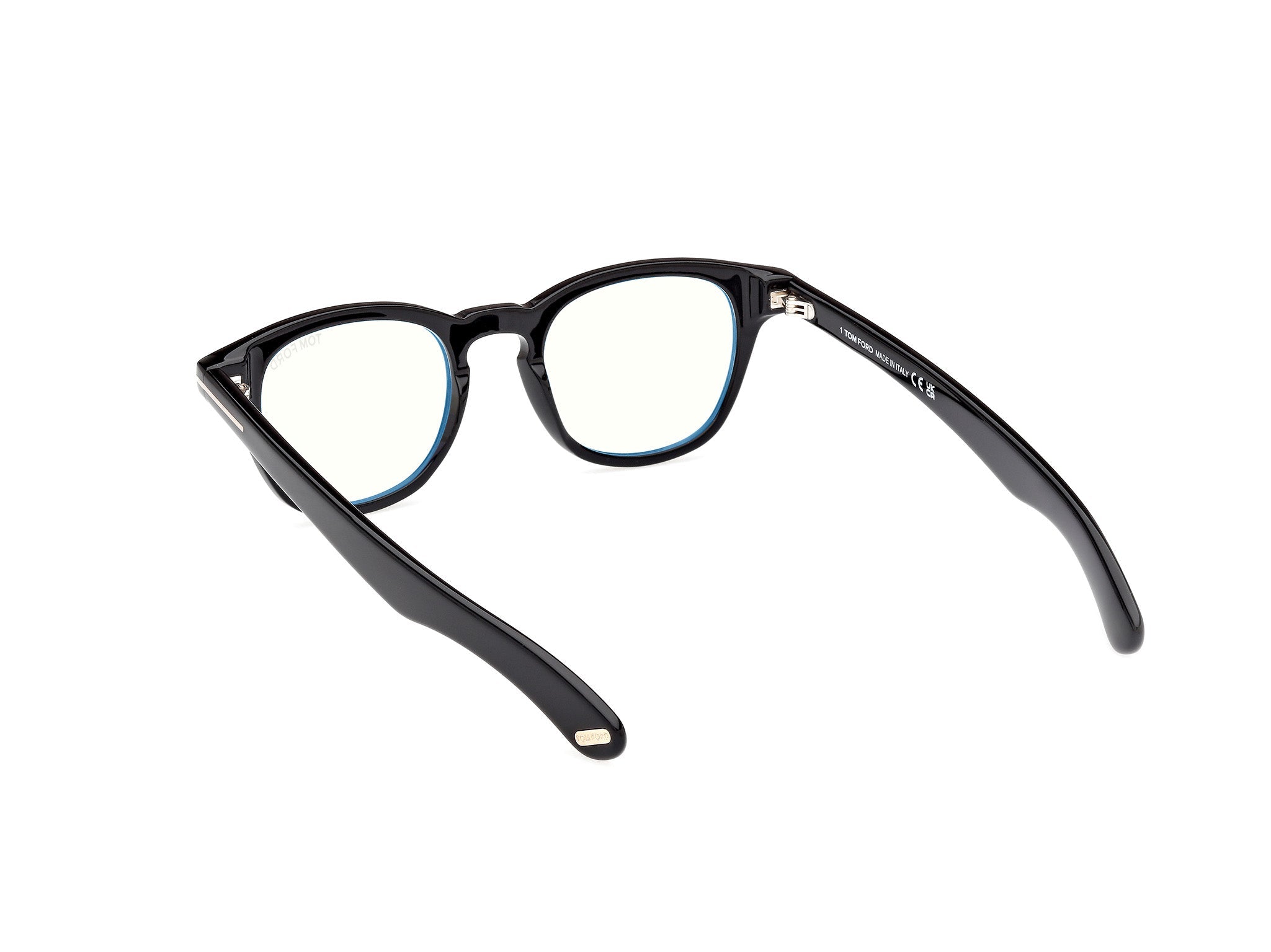 Diagnoal Side view of Tom Ford FT5976 1#color_shiny black