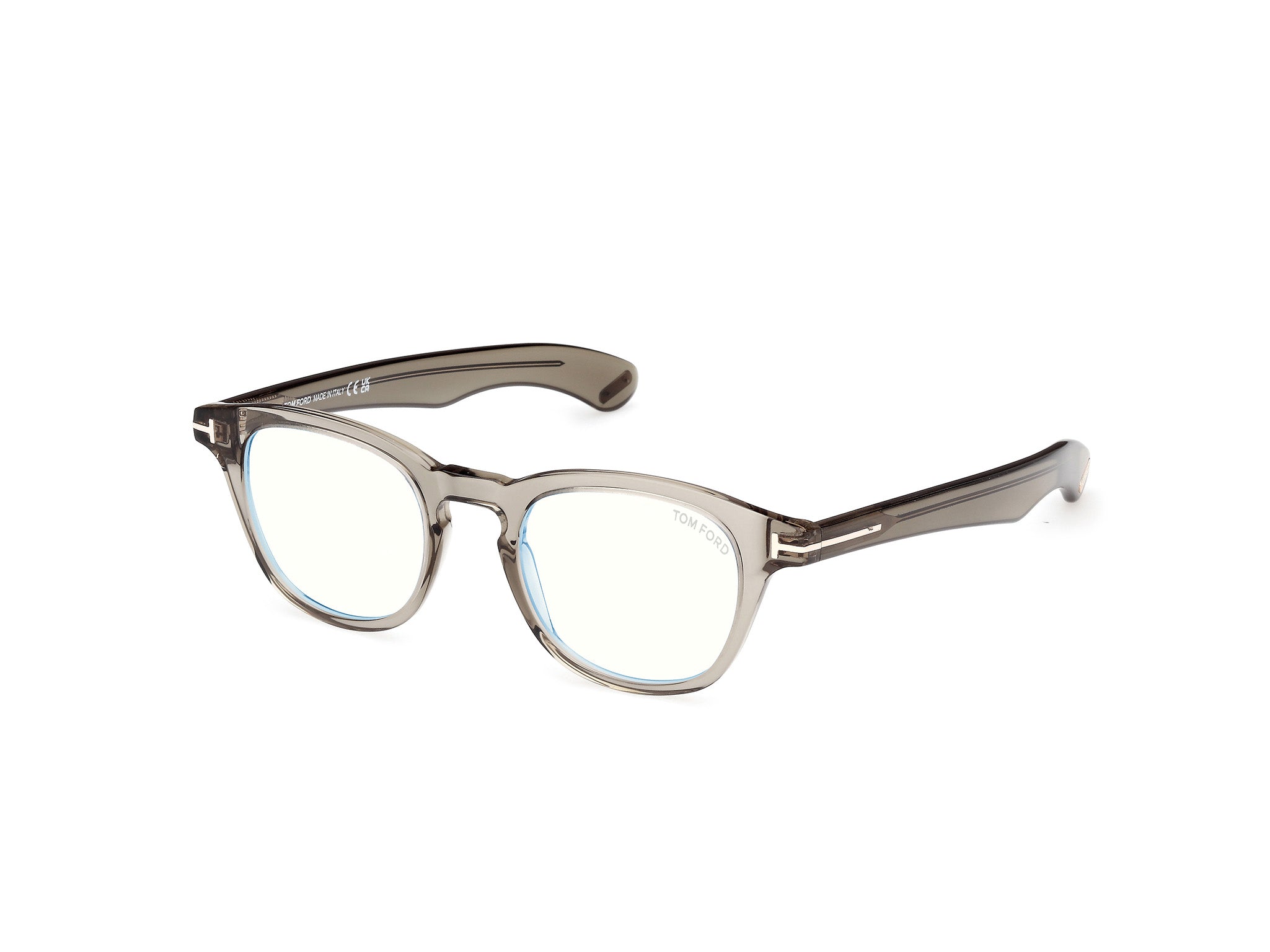 Side View of Tom Ford FT5976 1#color_transparent light green
