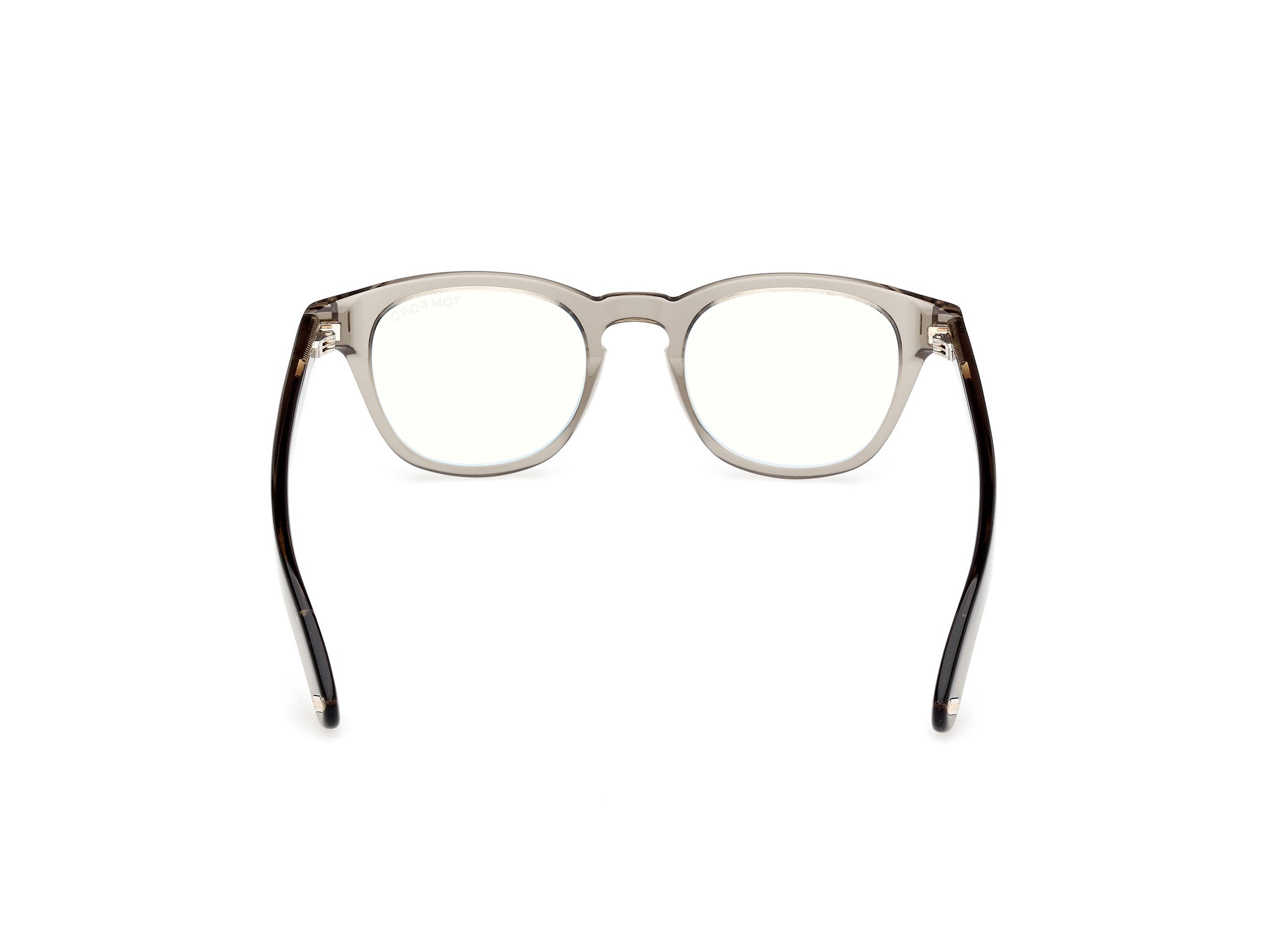 Back view of Tom Ford FT5976 1#color_transparent light green