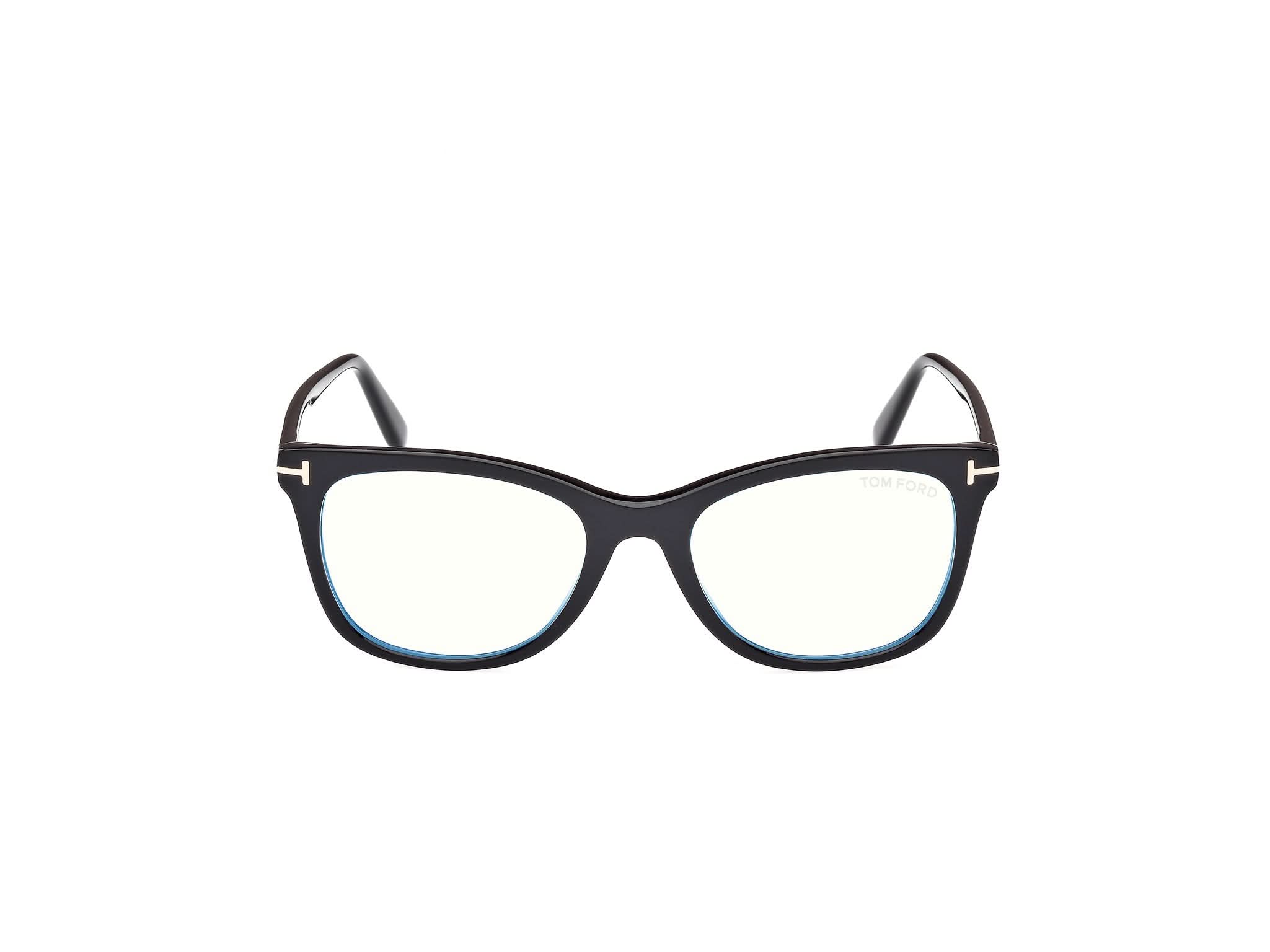 Front view of Tom Ford FT5986 1#color_shiny black