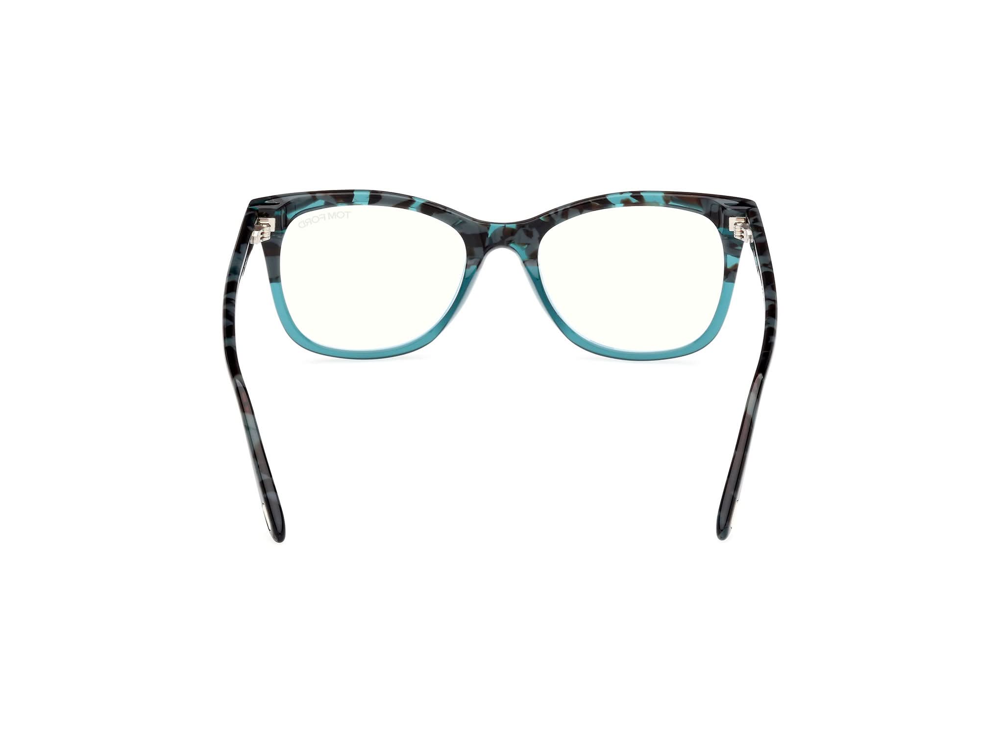 Back view of Tom Ford FT5986 1#color_blue havana