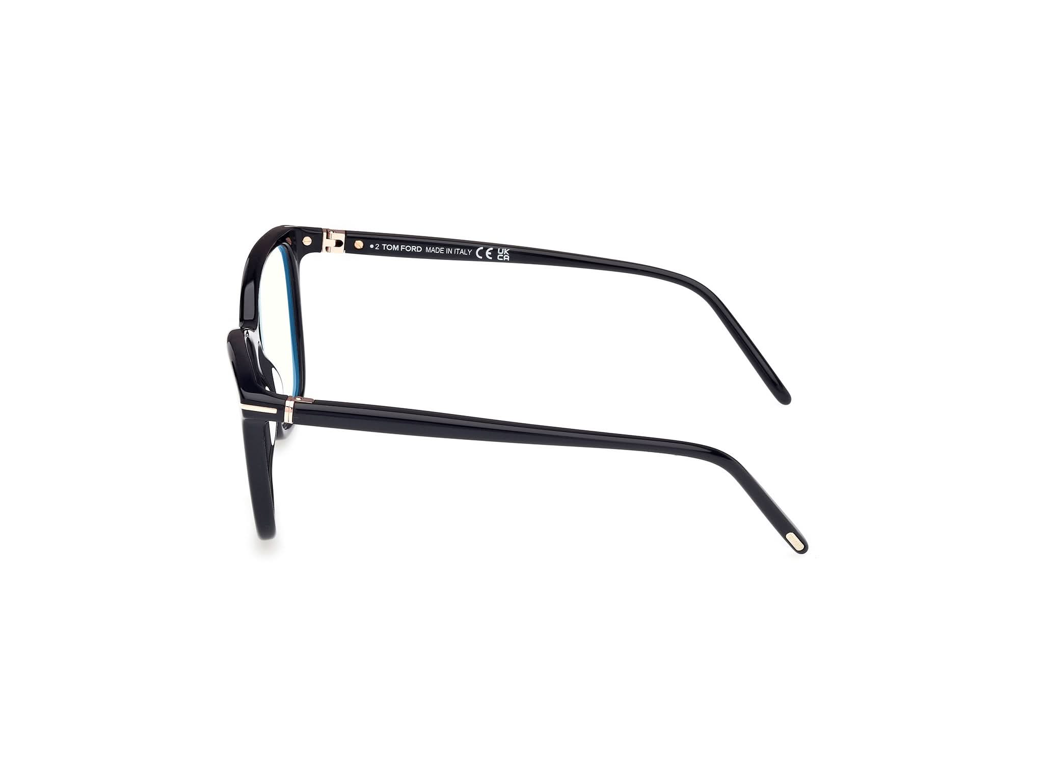 90 deg view of Tom Ford FT5986 1#color_shiny black
