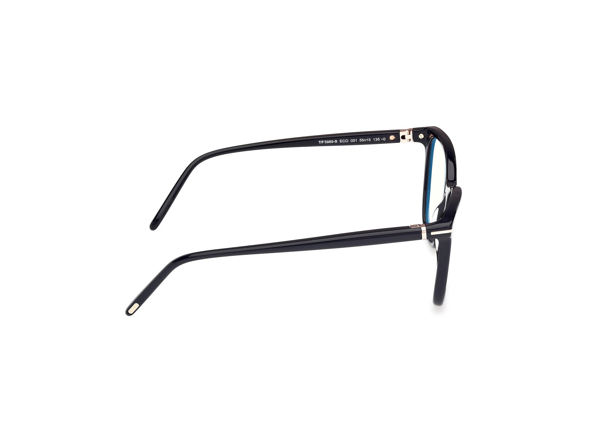 Right side view of Tom Ford FT5986 1#color_shiny black