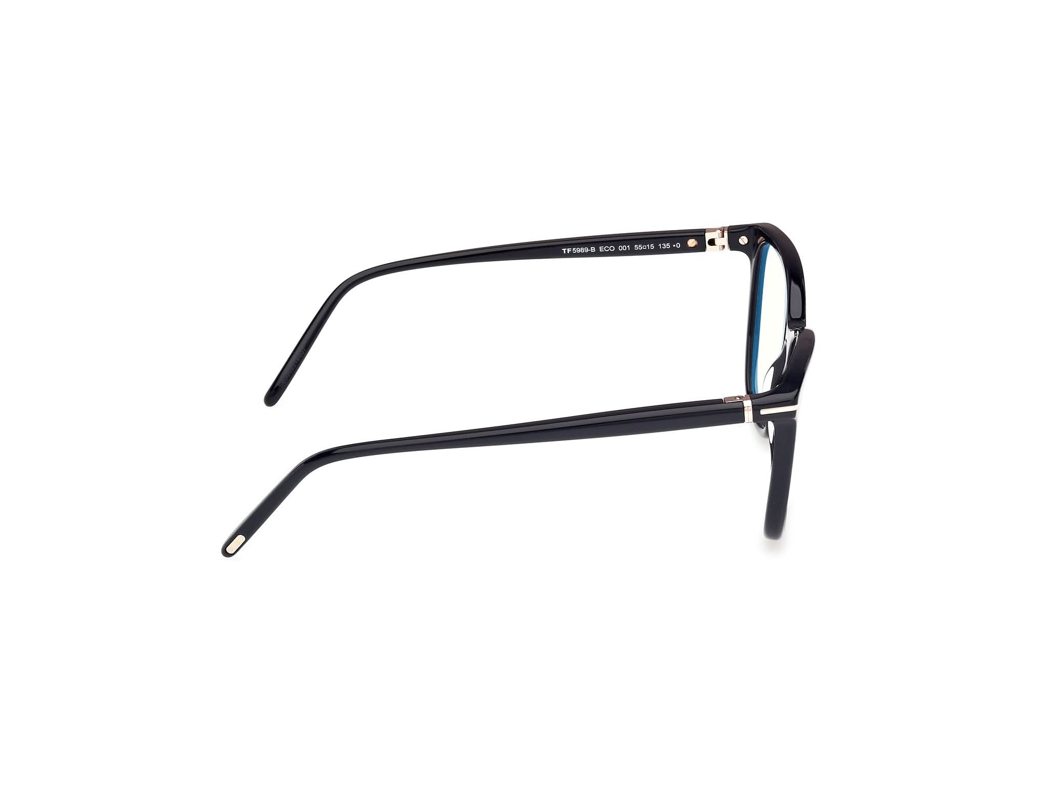 Right side view of Tom Ford FT5986 1#color_shiny black