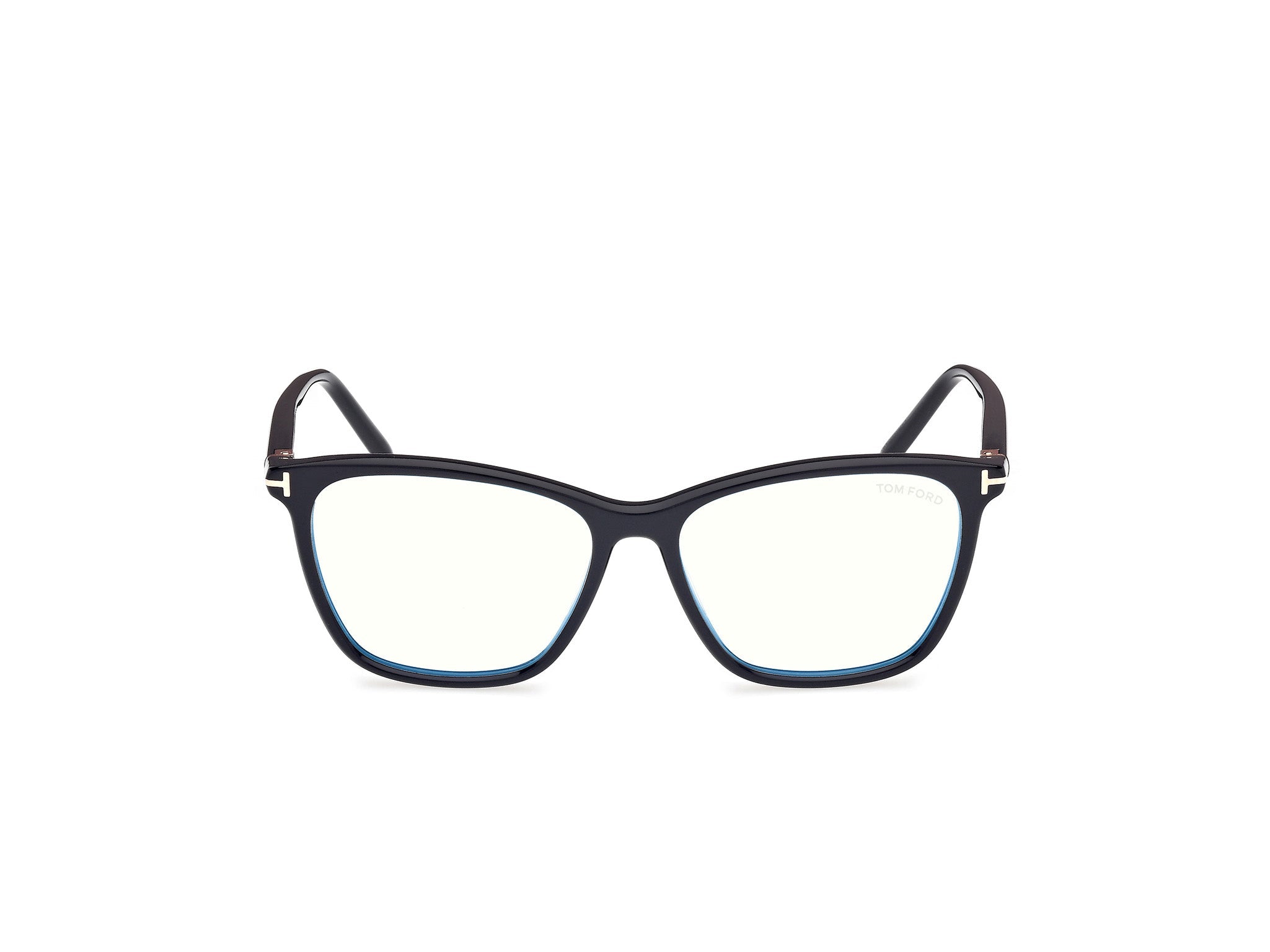 Front view of Tom Ford FT5986 1#color_shiny black
