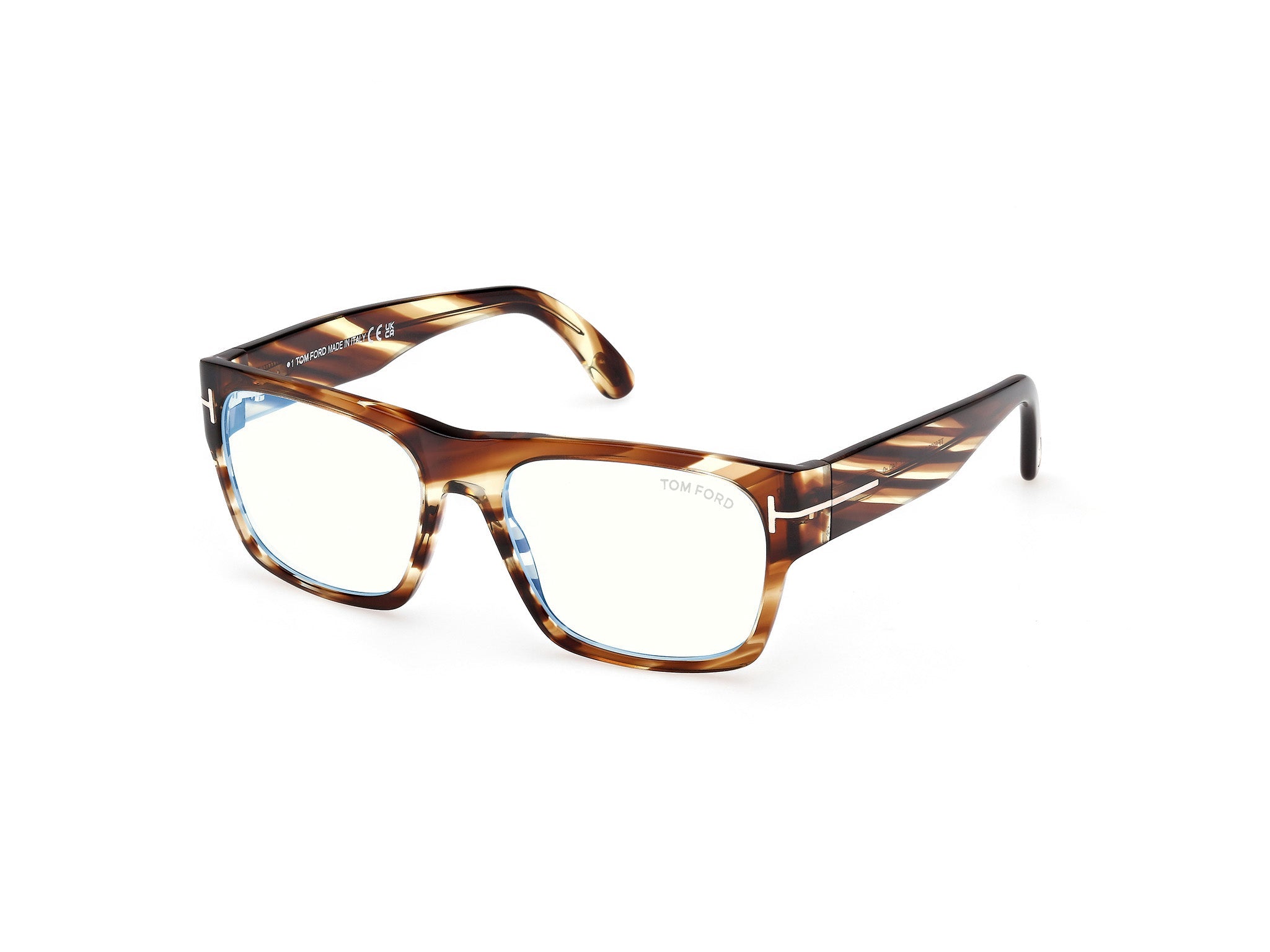 Side View of Tom Ford FT6035 1#color_bunt havana