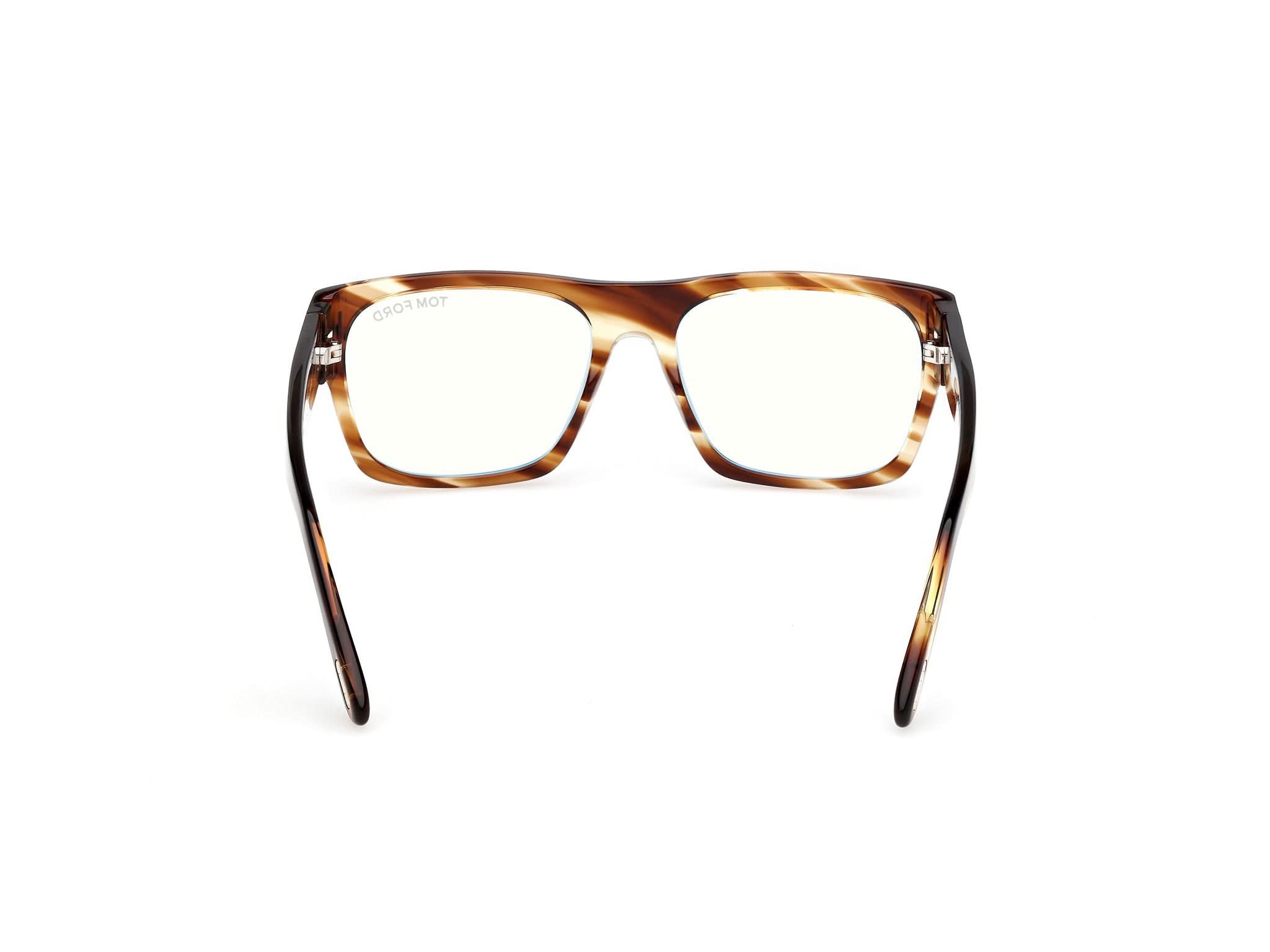Back view of Tom Ford FT6035 1#color_bunt havana