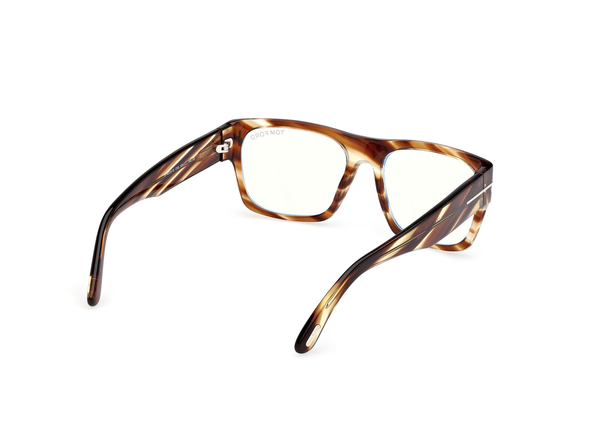 Back Side View of Tom Ford FT6035 1#color_bunt havana