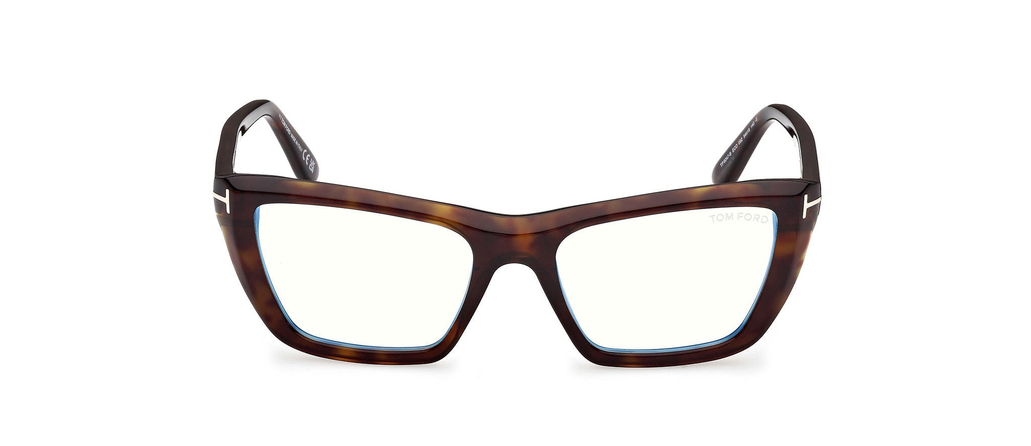 Front view of Tom Ford FT6042 1#color_Dunkel Havana