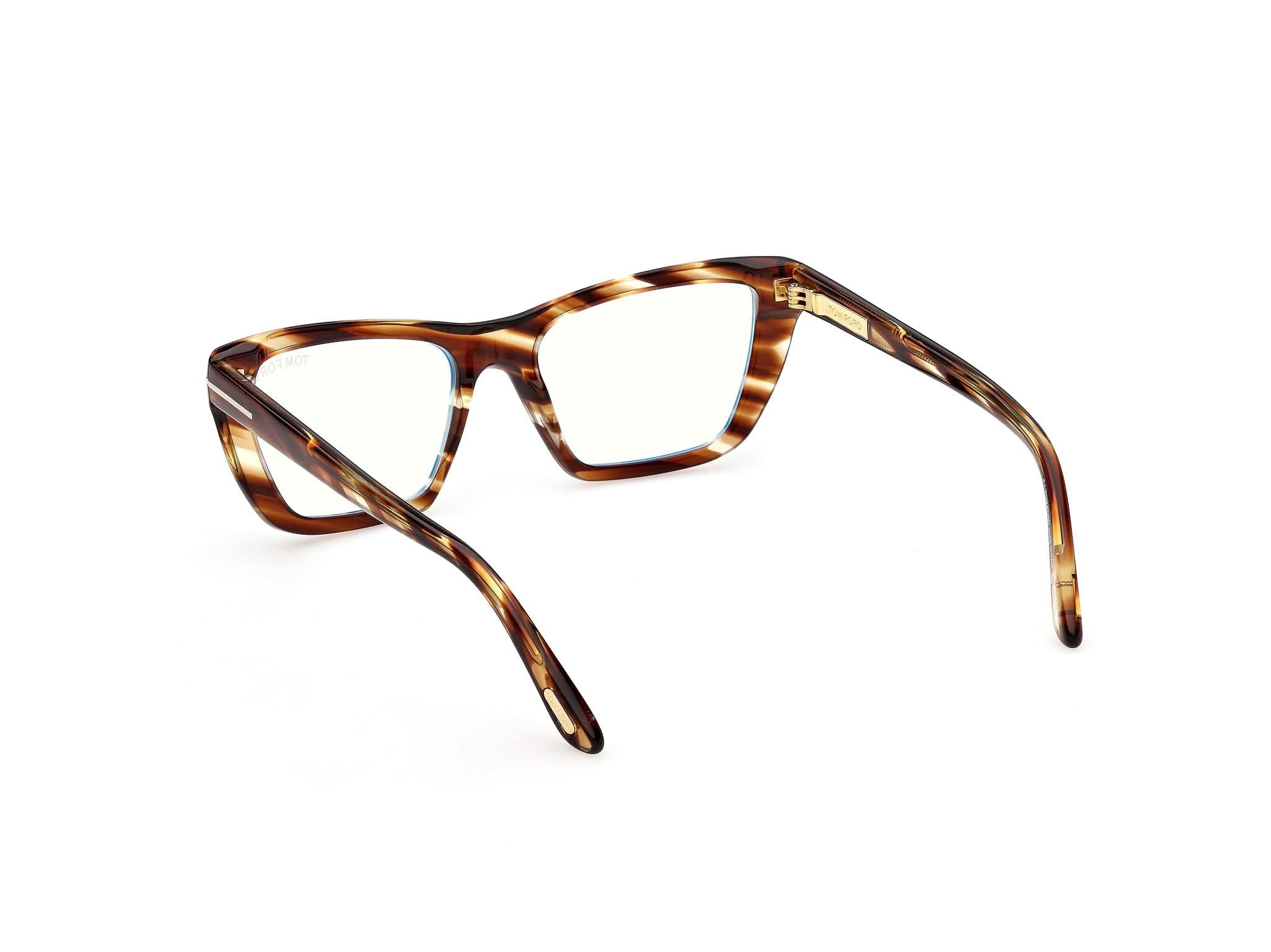 Back view of Tom Ford FT6042 1#color_Bunt Havana