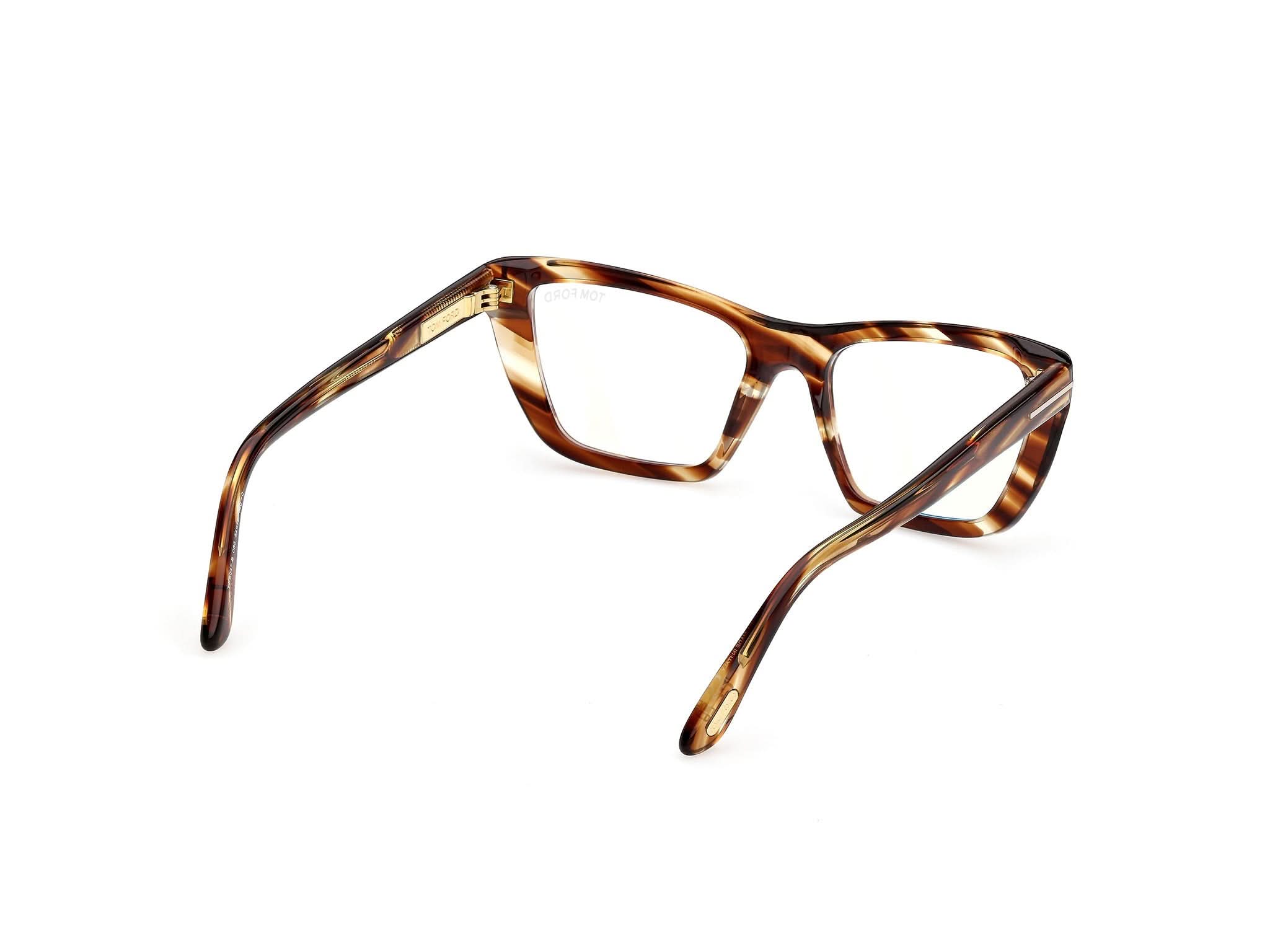 Back Side View of Tom Ford FT6042 1#color_Bunt Havana
