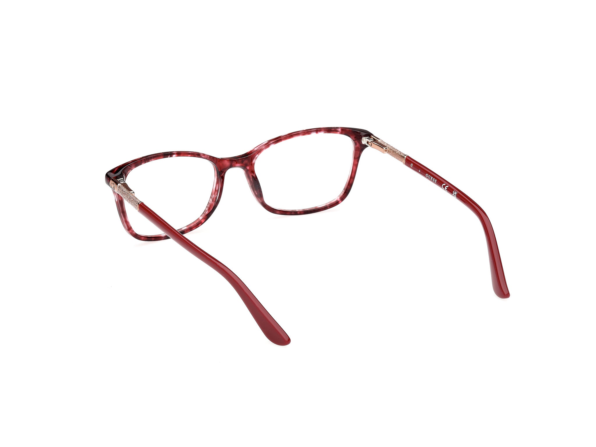 Side view of Guess GU2658 066 1#color_red havana