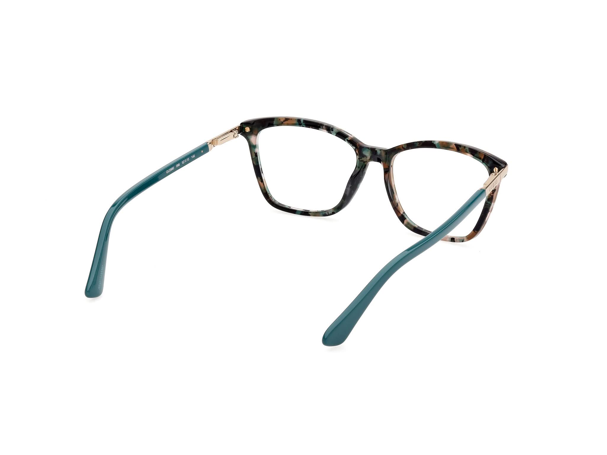 Side Left view of Guess GU2880 1#color_green havana