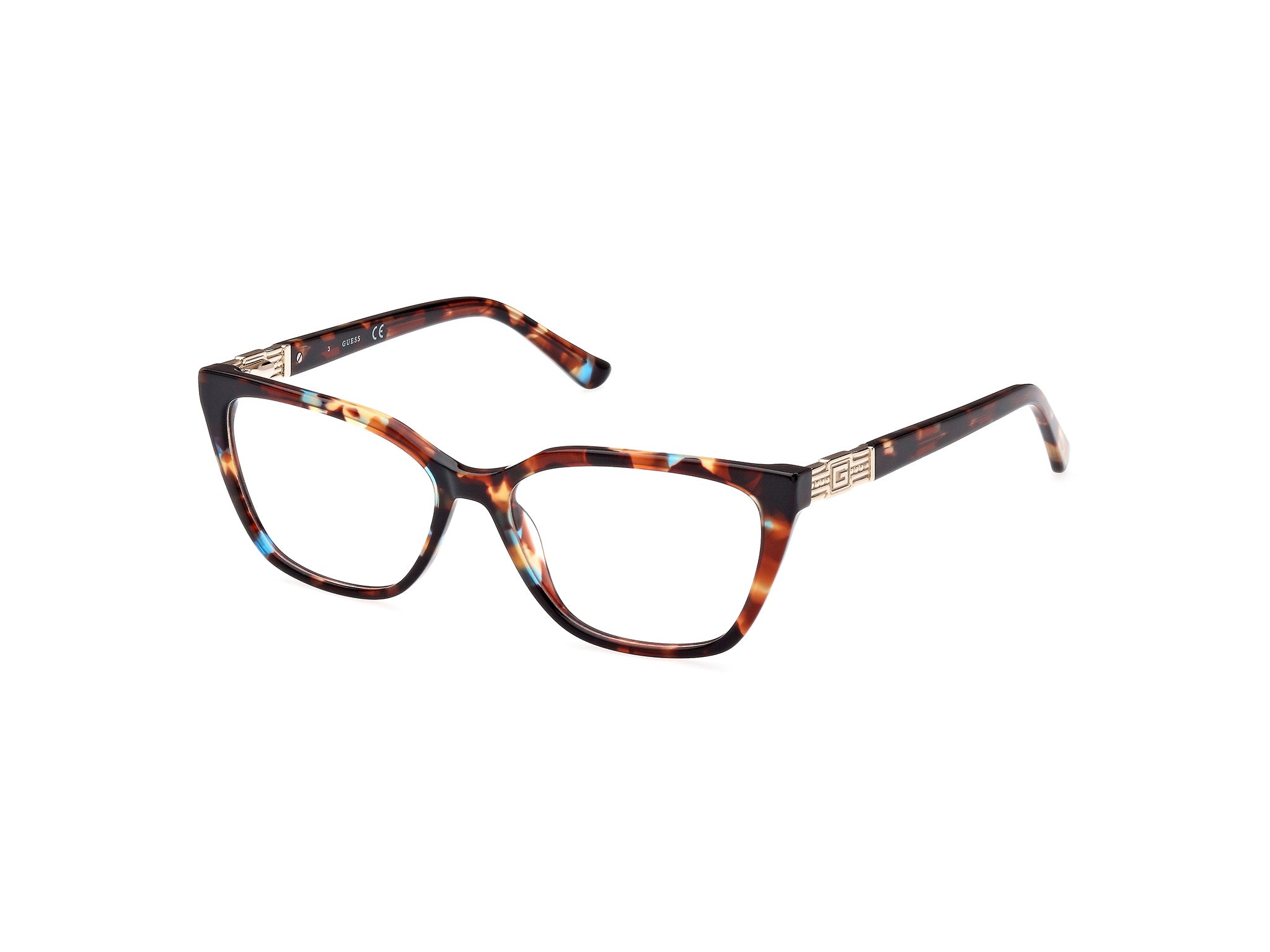 Front Right of Guess GU2880 1#color_blue havana