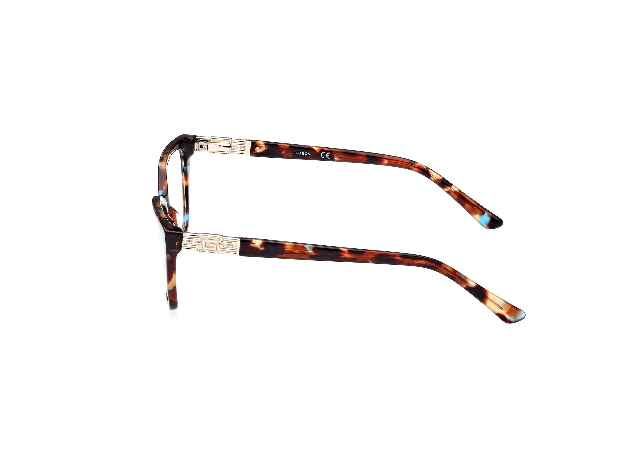 Left view of Guess GU2880 1#color_blue havana