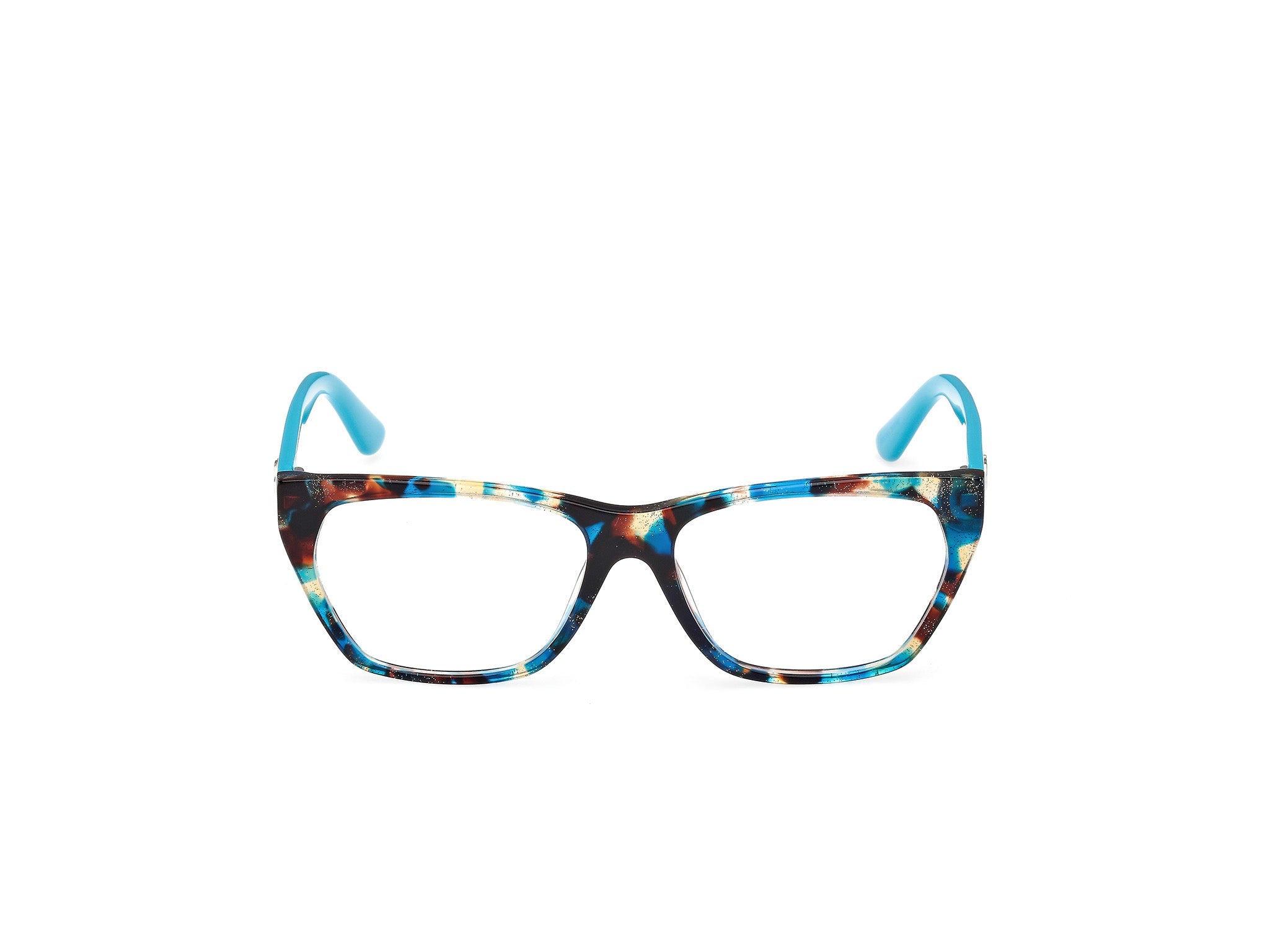 Front view of Guess GU50234 1#color_blue havana