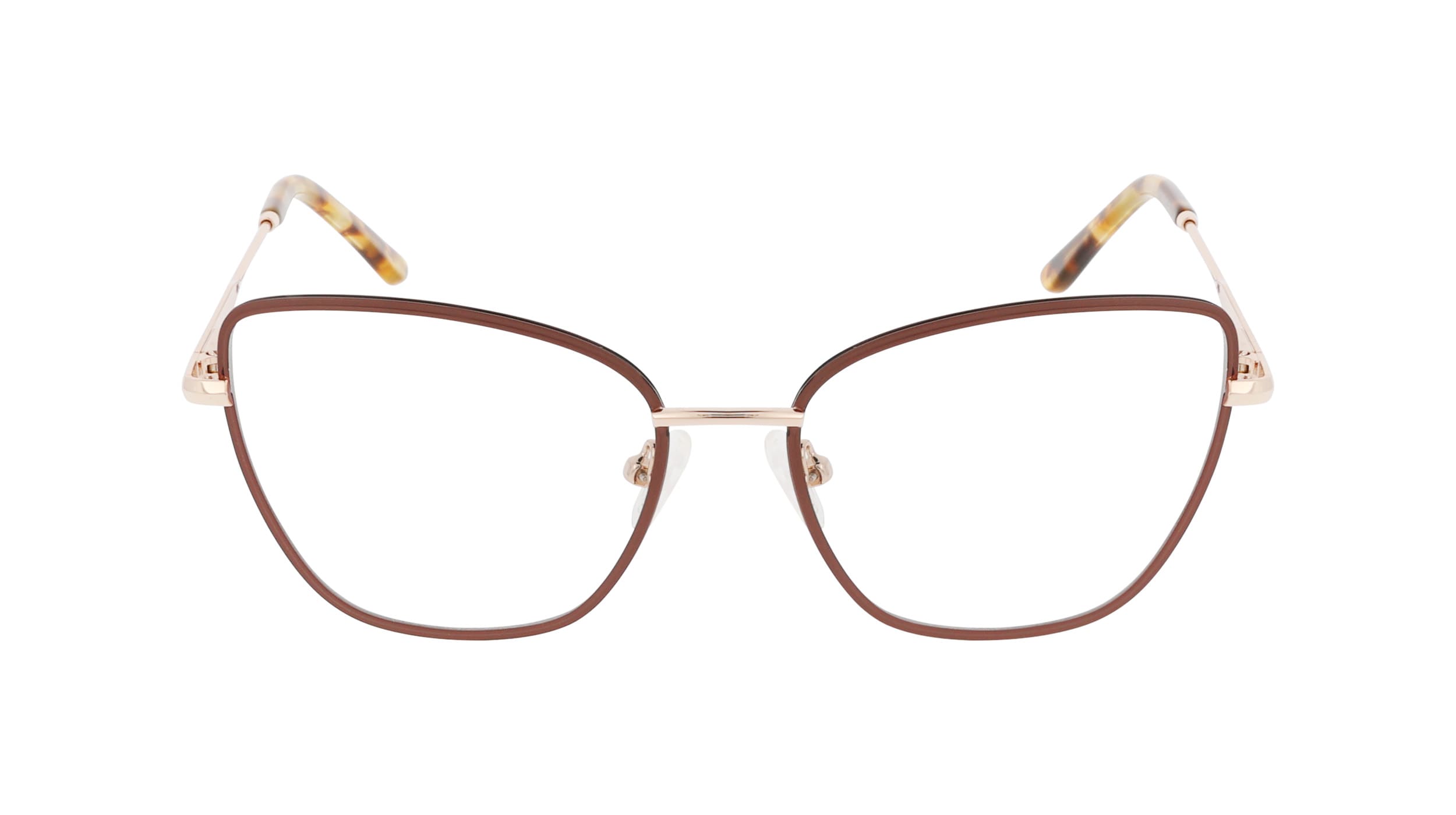 Front view of Duncan and Todd frame ID3015416C2light-brown-gold#color_light brown gold