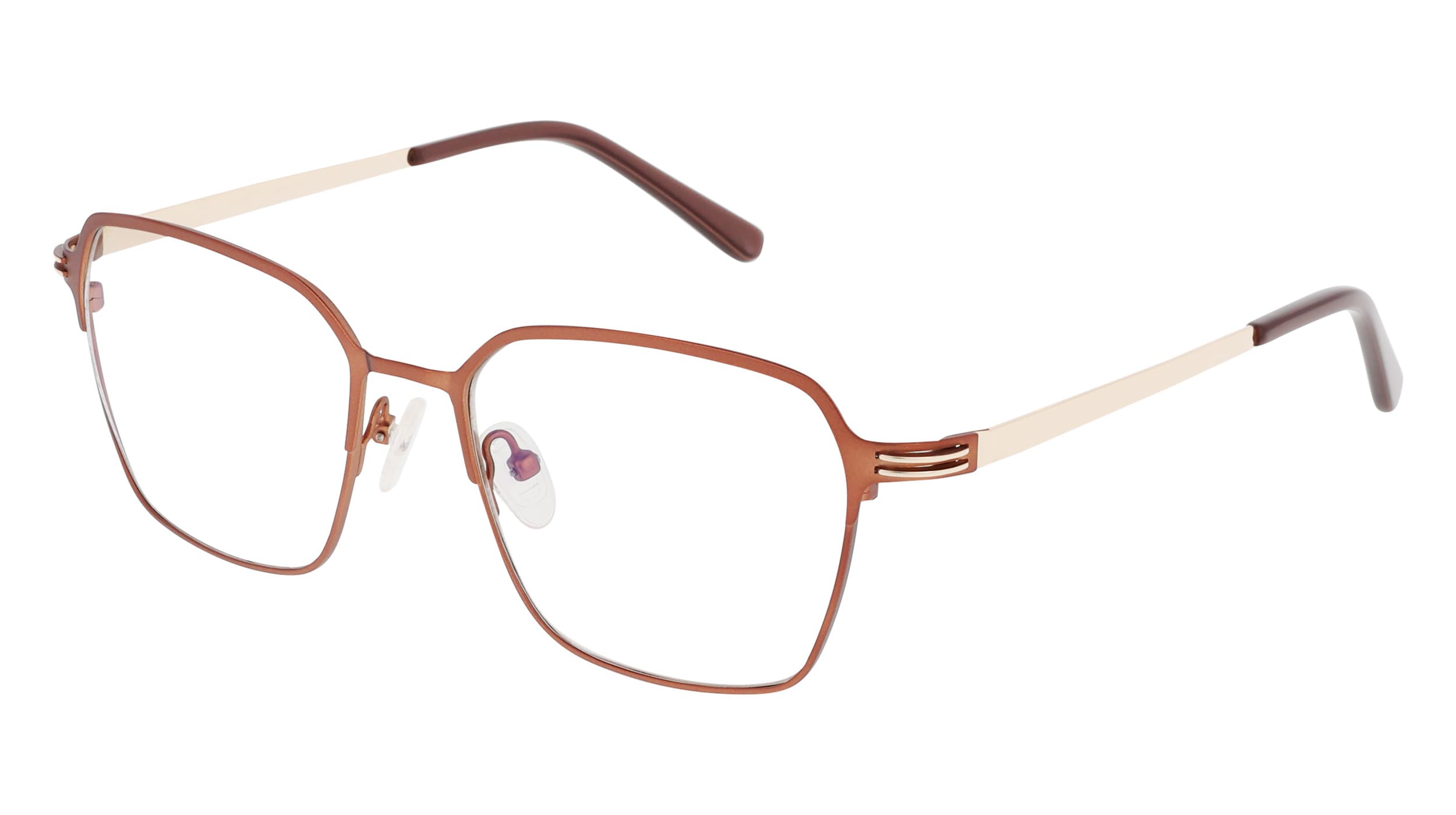 Angled view of Duncan and Todd frame ID3325317C2-matte-bronze-gold#color_matte bronze gold