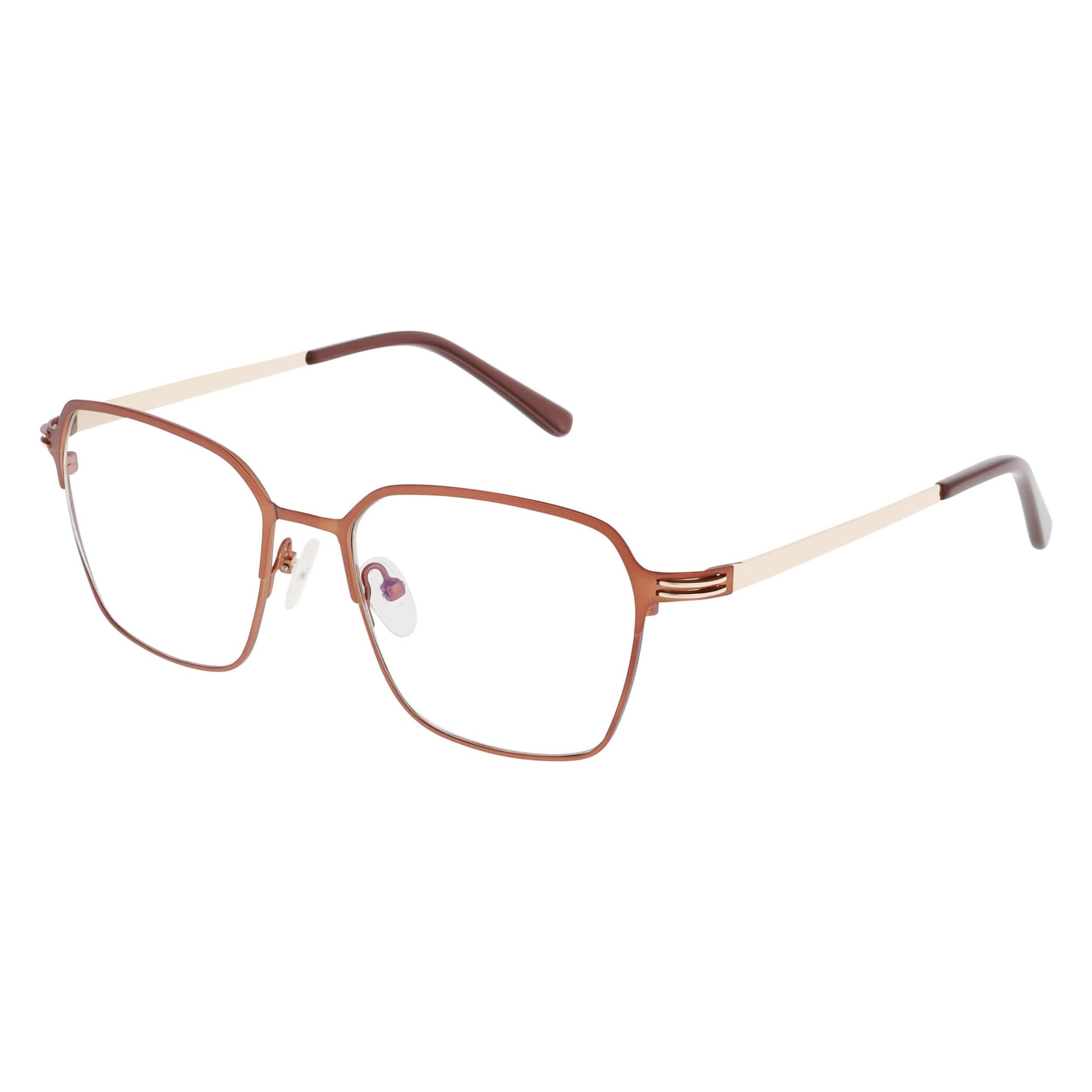 Angled view of Duncan and Todd frame ID3325317C2-matte-bronze-gold#color_matte bronze gold
