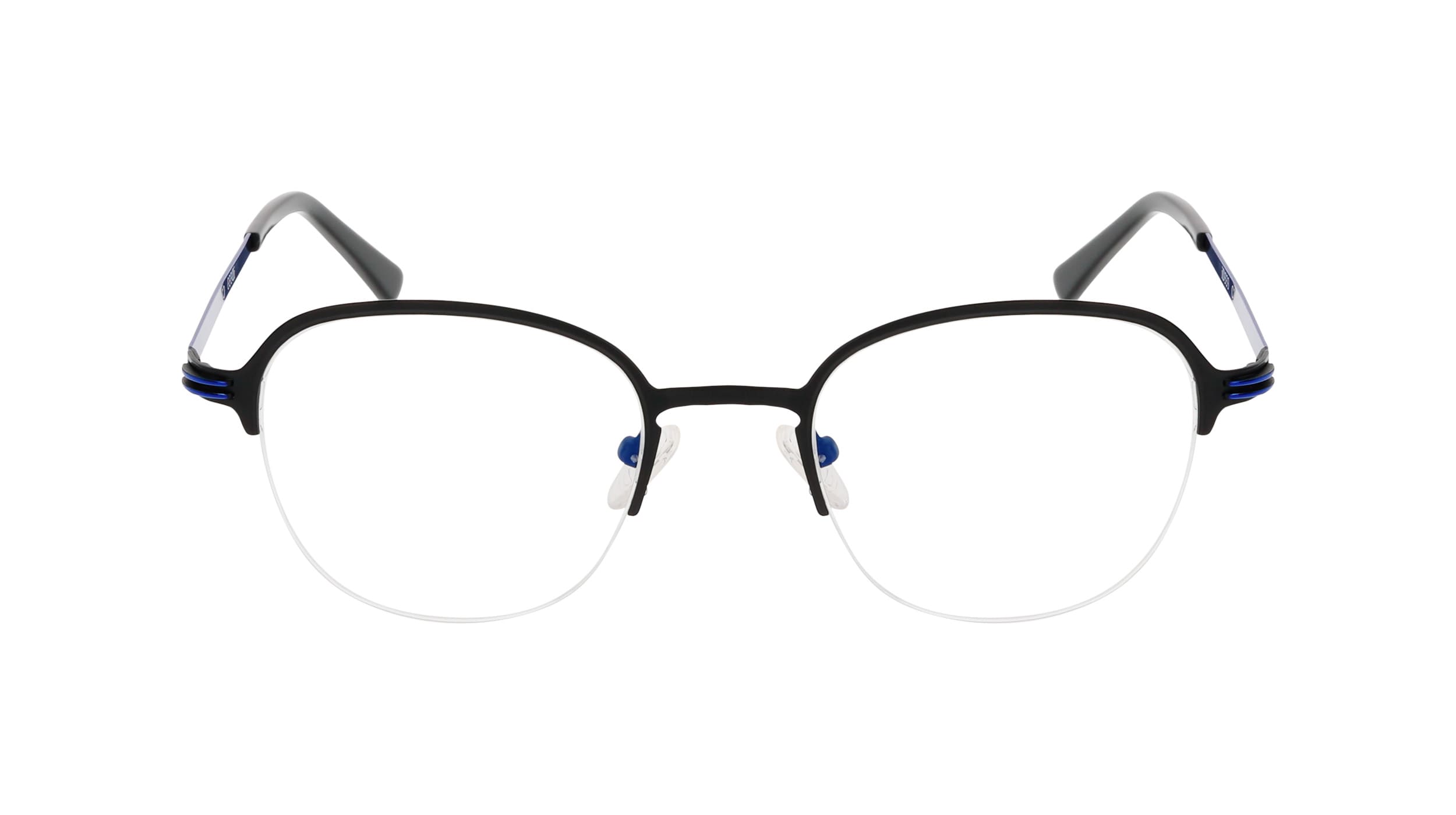 Front view of Duncan and Todd frame ID3335121C1matte-black-blue#color_matte black blue
