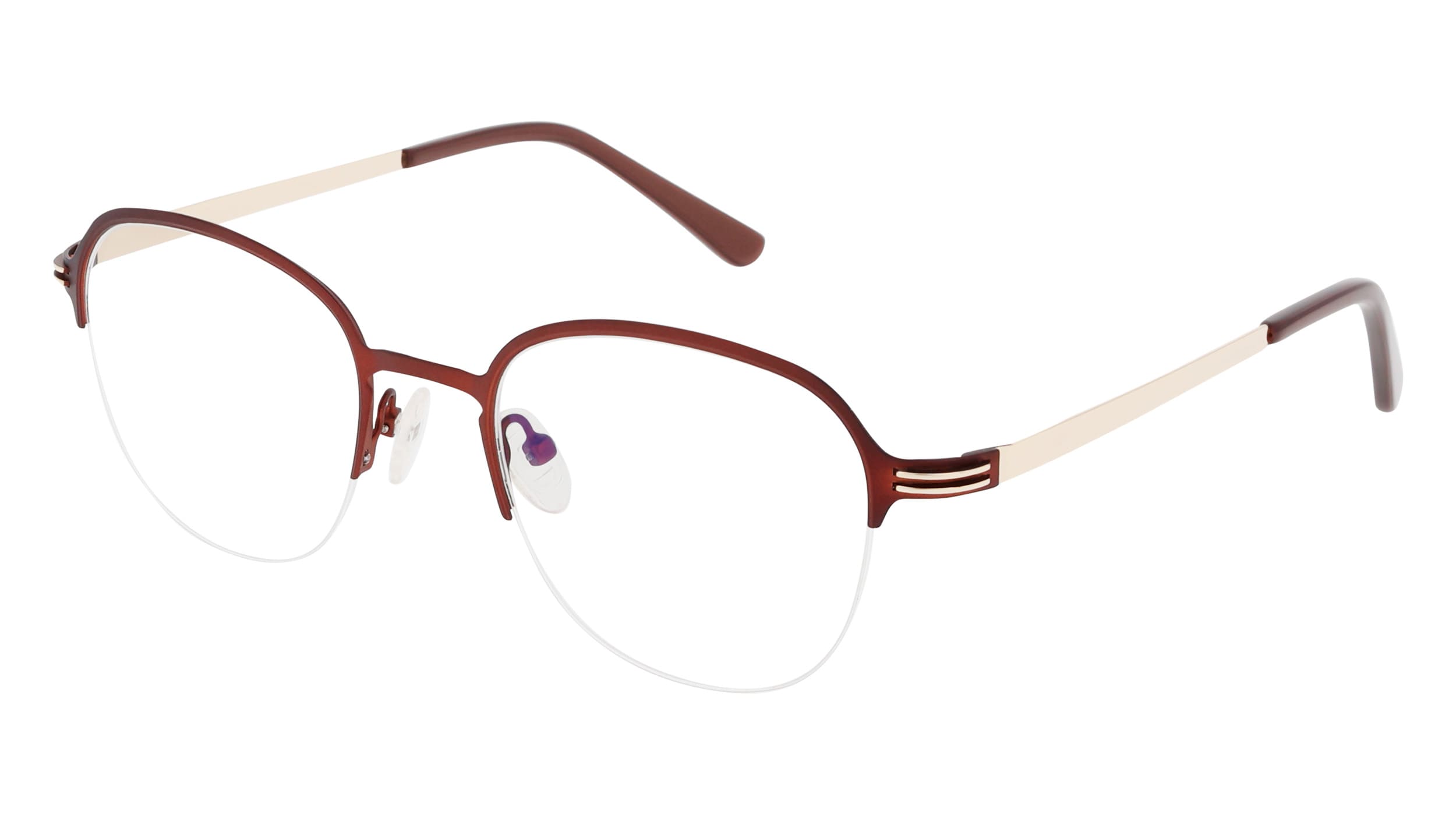 Angled view of Duncan and Todd frame ID3335121C2-matte-bronze-gold#color_matte bronze gold