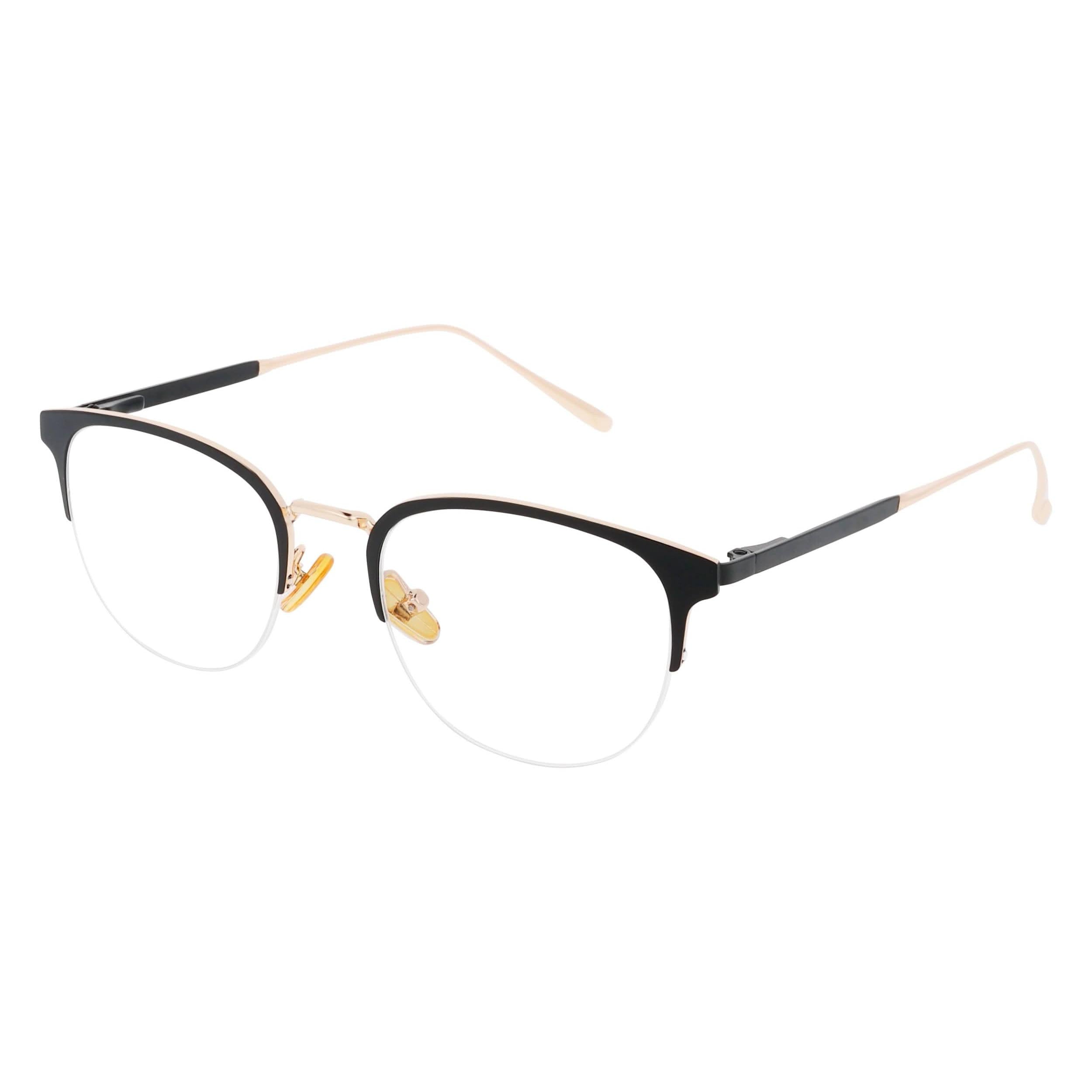 Angled view of Duncan and Todd frame ID3395020C1-matte-black-gold#color_matte black gold
