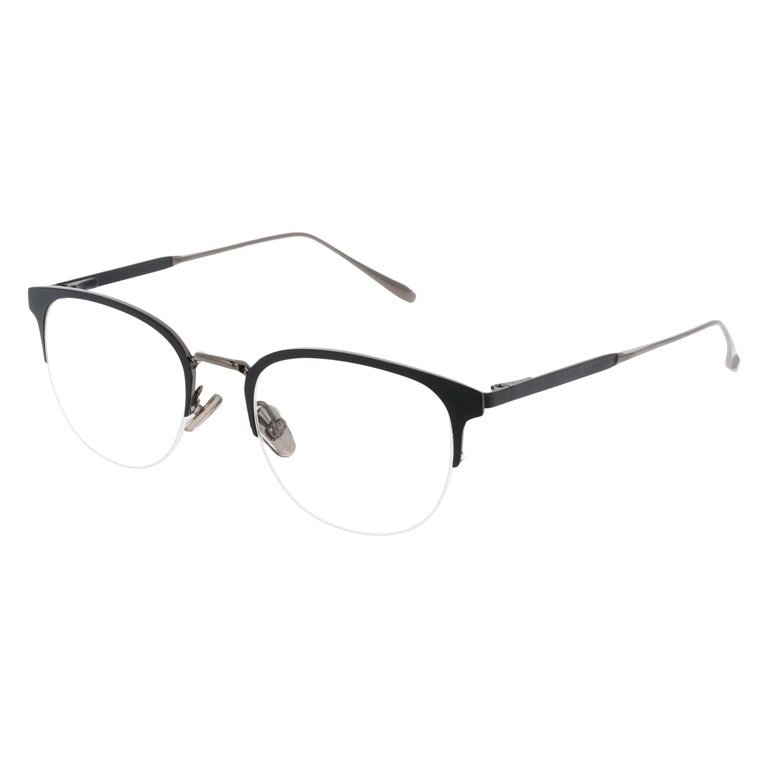Angled view of Duncan and Todd frame ID3395020C2-matte-black-dark-gun#color_matte black dark gun
