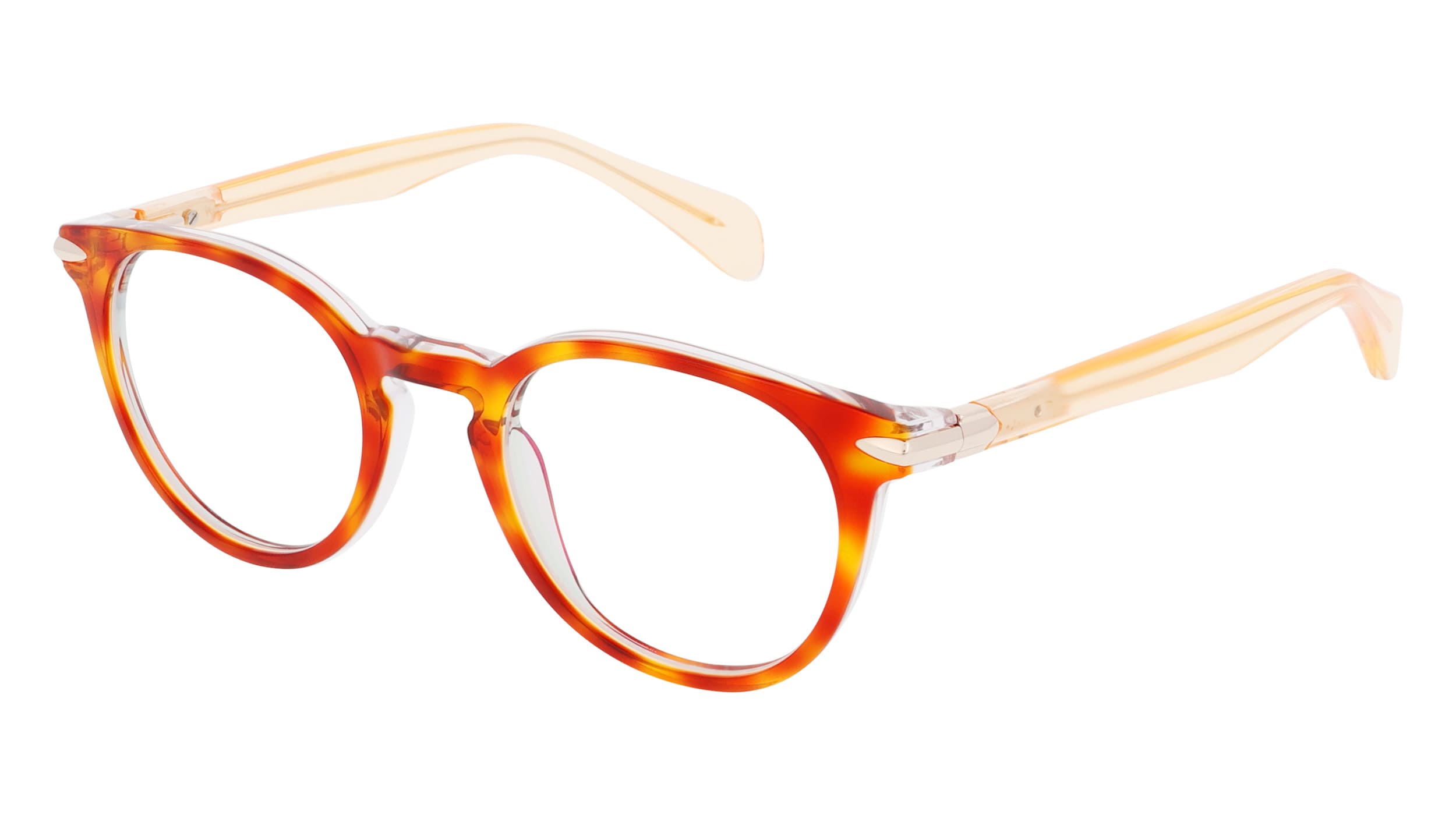 Angled view of Duncan and Todd frame ID3504721C2-light-brown-crystal#color_light brown crystal