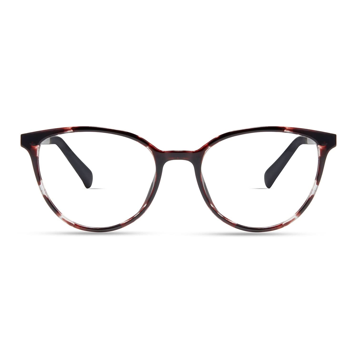 Front view of Eco Kea 1#color_dark purple tortoise