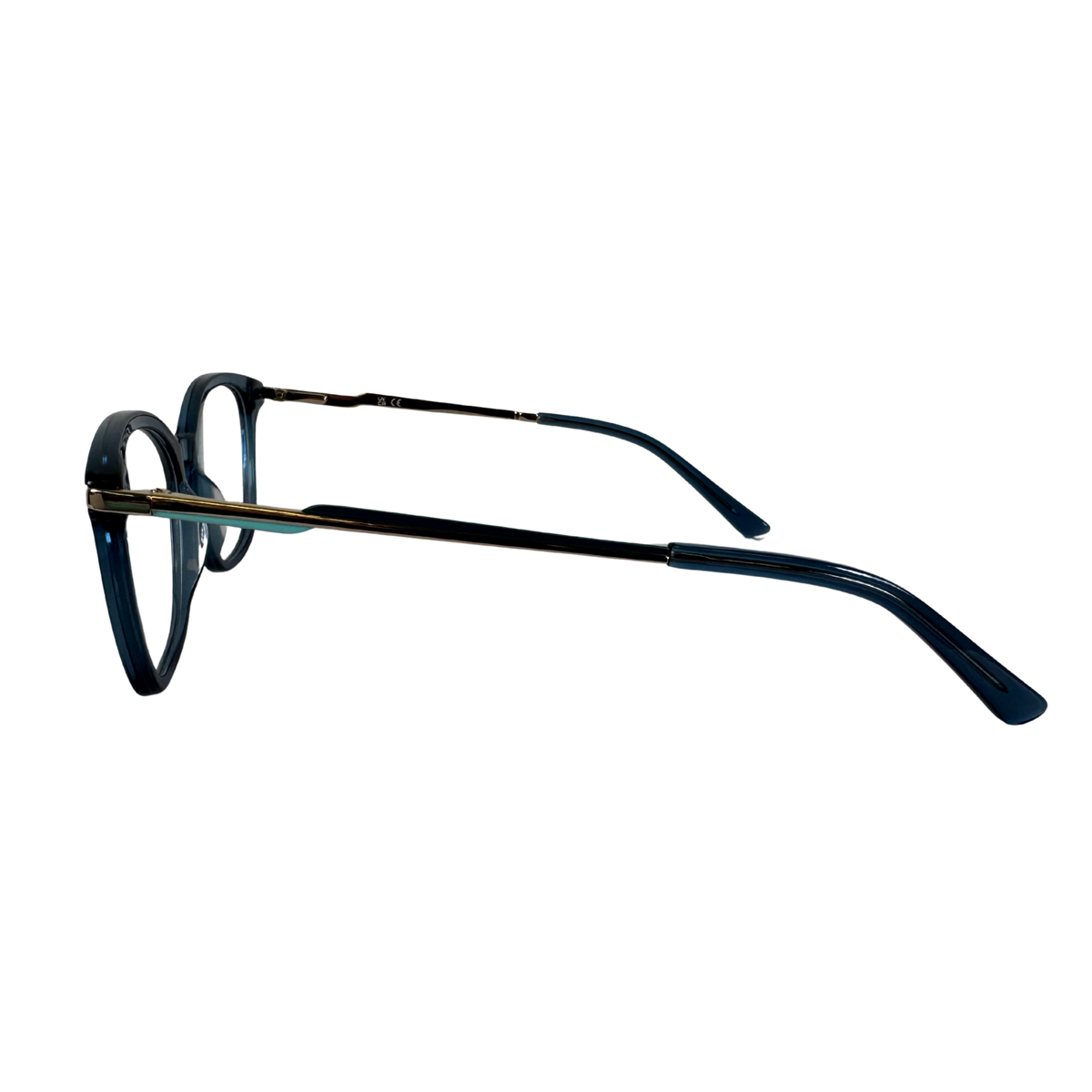 Side view of LYRA #color_TRANSPARENT BLUE TEAL