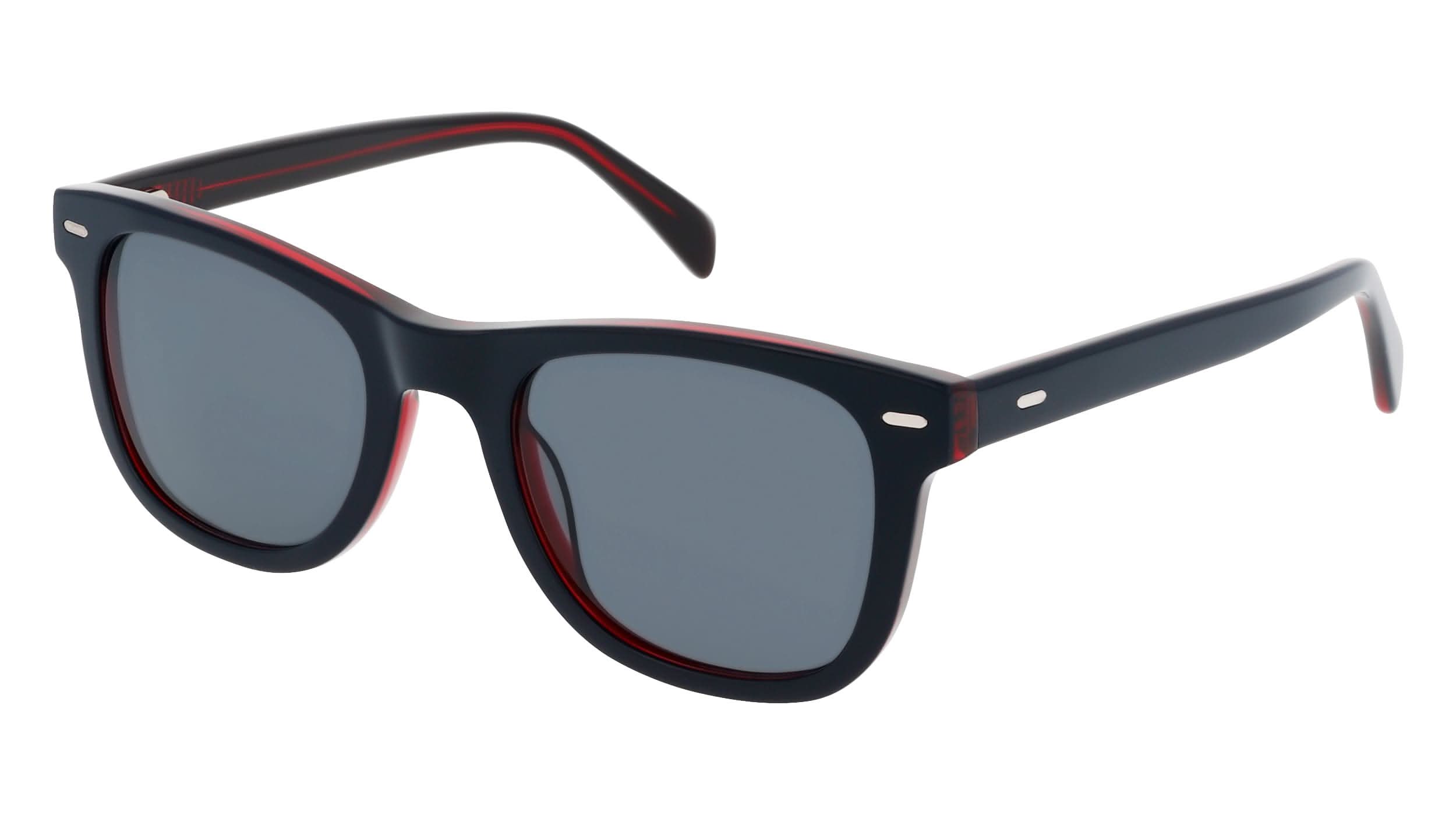 Angled view of Duncan and Todd frame NICO5222C1-navyred#color_navyred