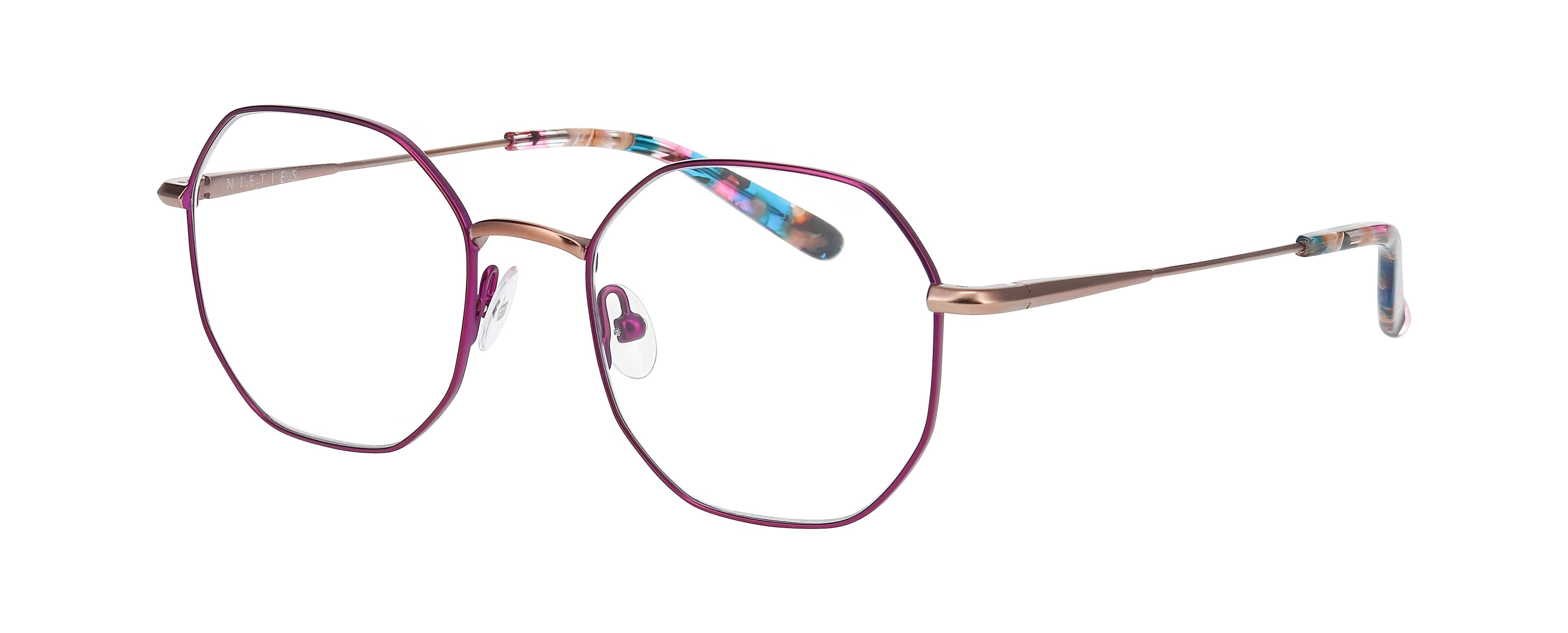 Side view of Nifties 8556#color_Purple/Blue Dark Matt