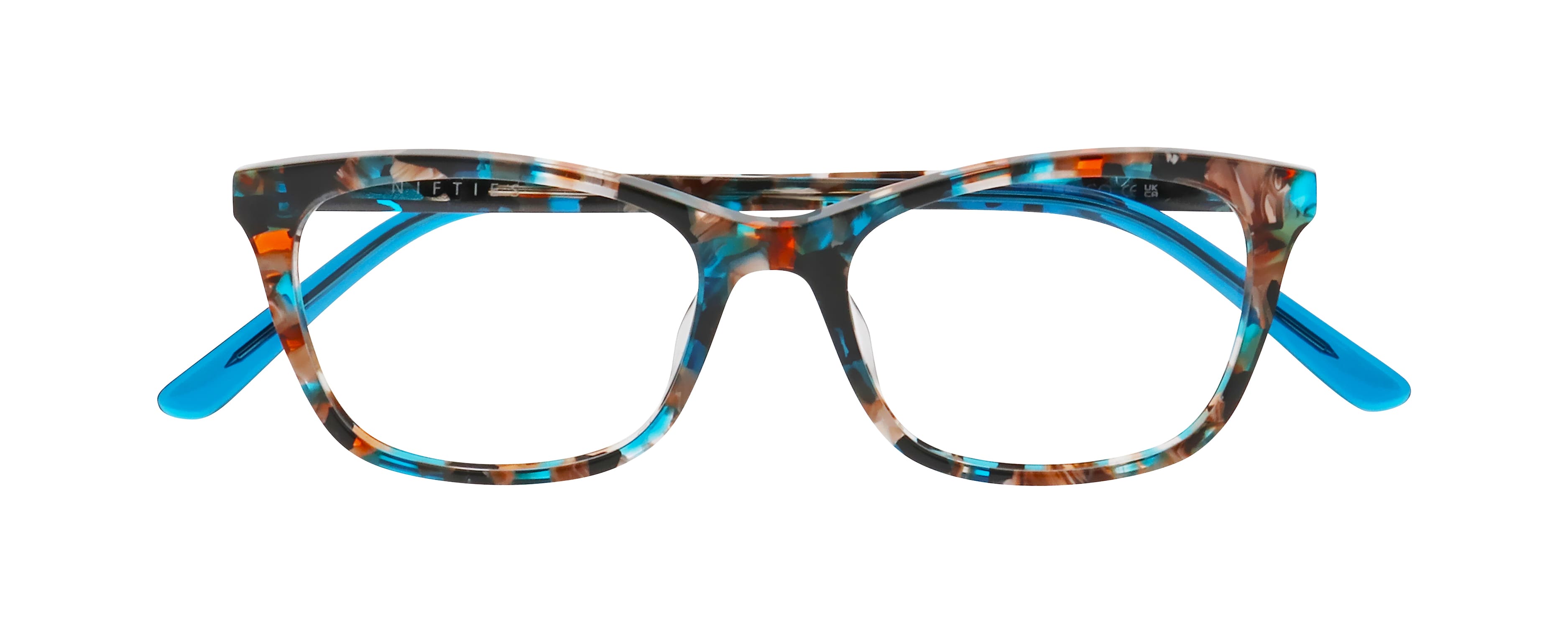 Front view of Nifties9521#color_Aqua Medium Demi