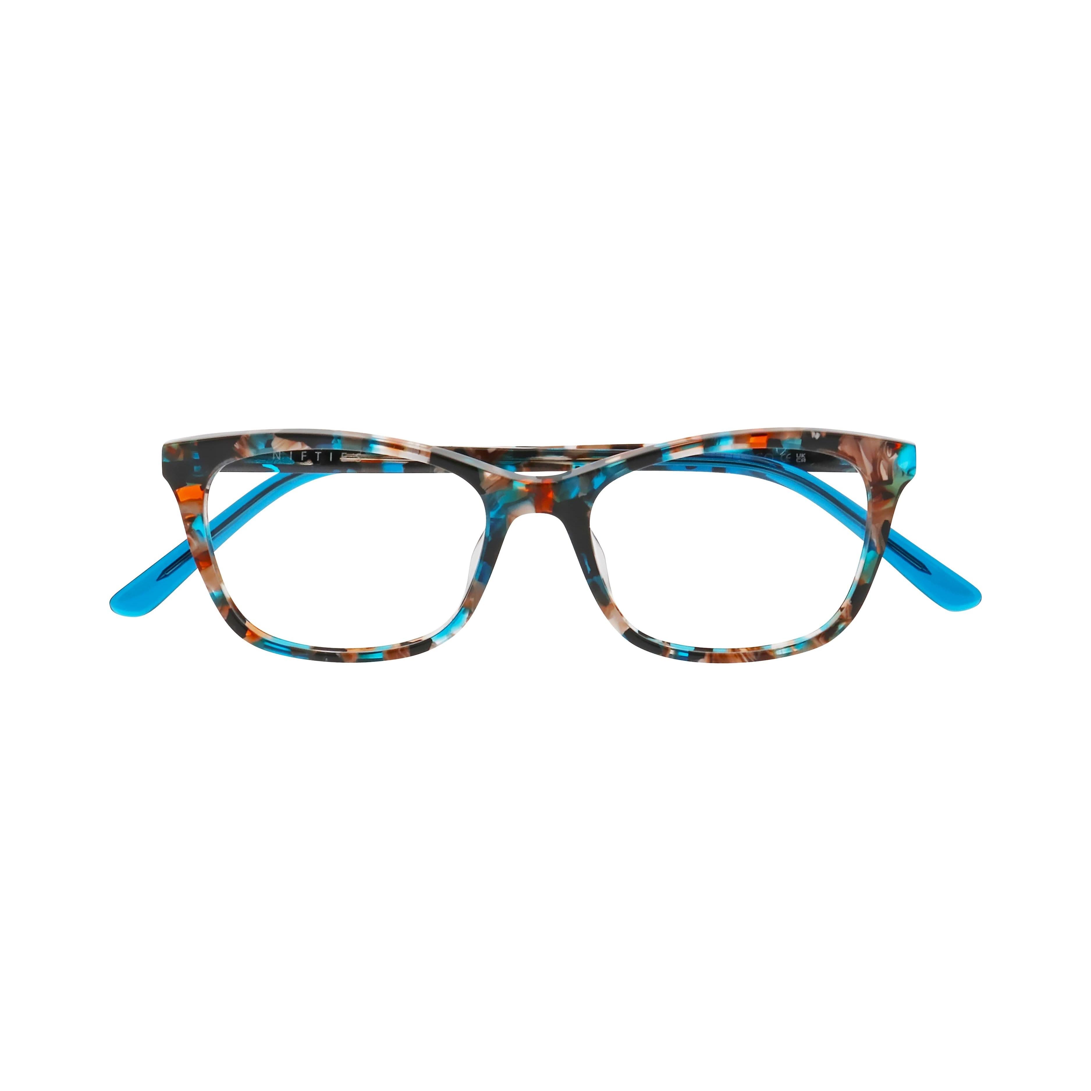 Front view of Nifties9521#color_Aqua Medium Demi