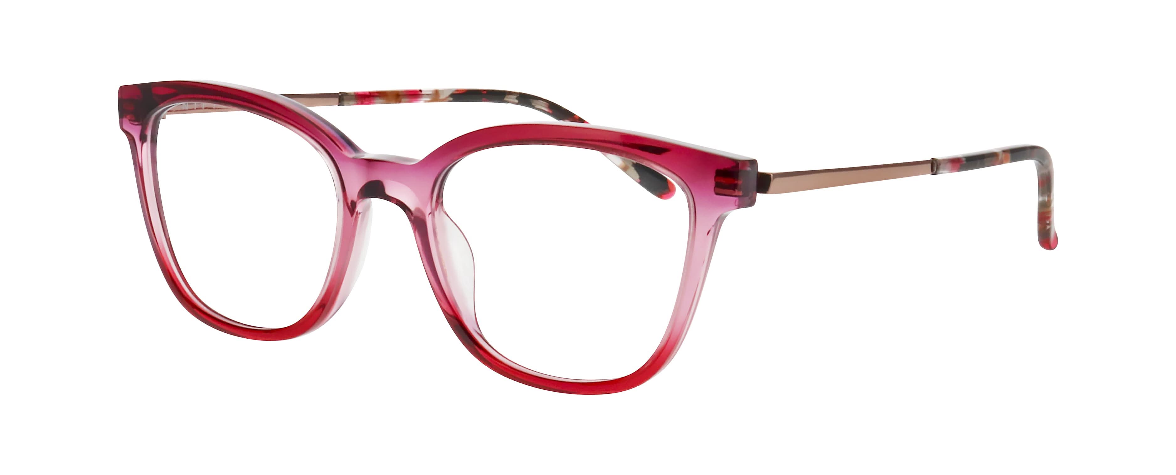 Side view of Nifties 9523#color_Gradient Red to Crystal