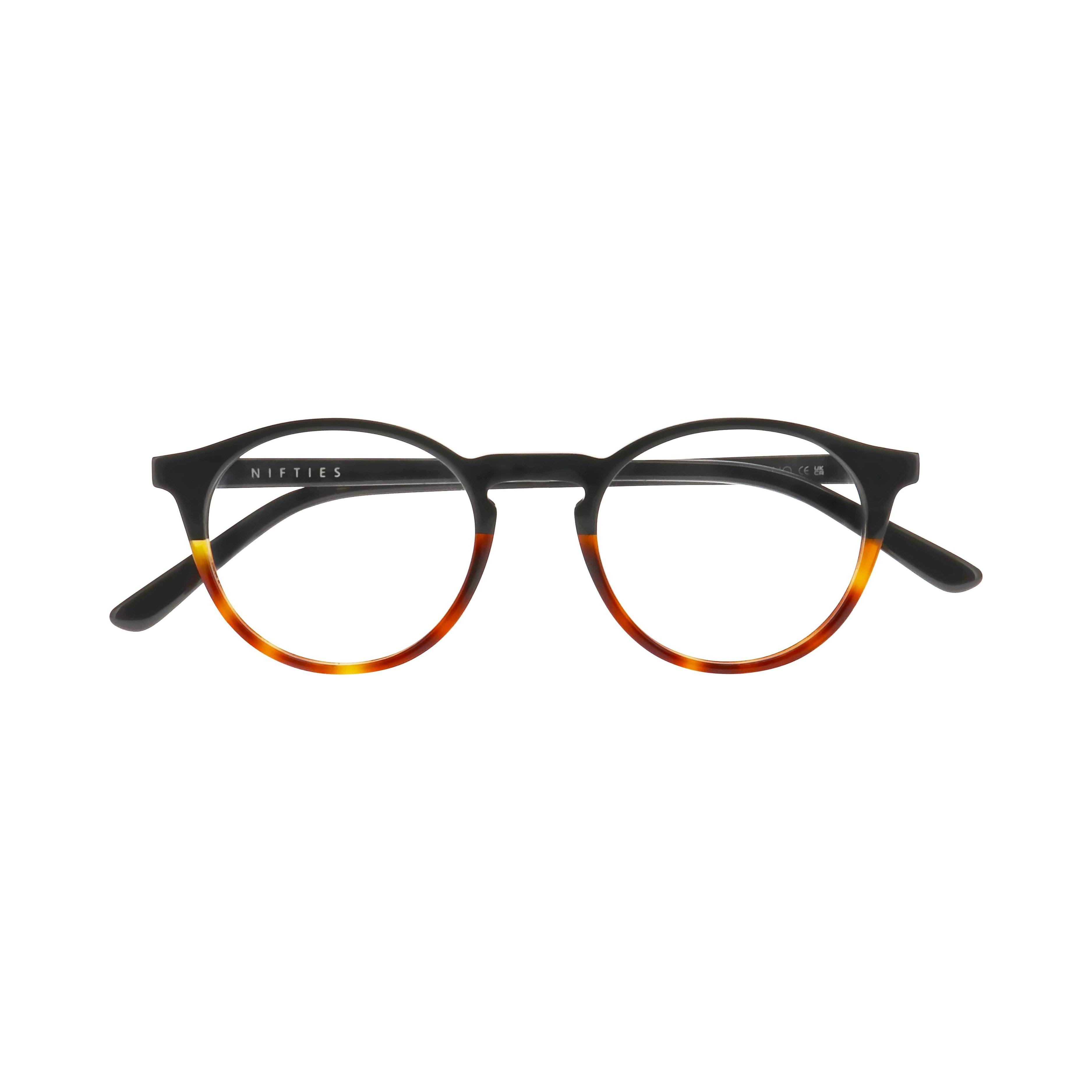 Front view of Nifties 9529#color_Black Dark Demi