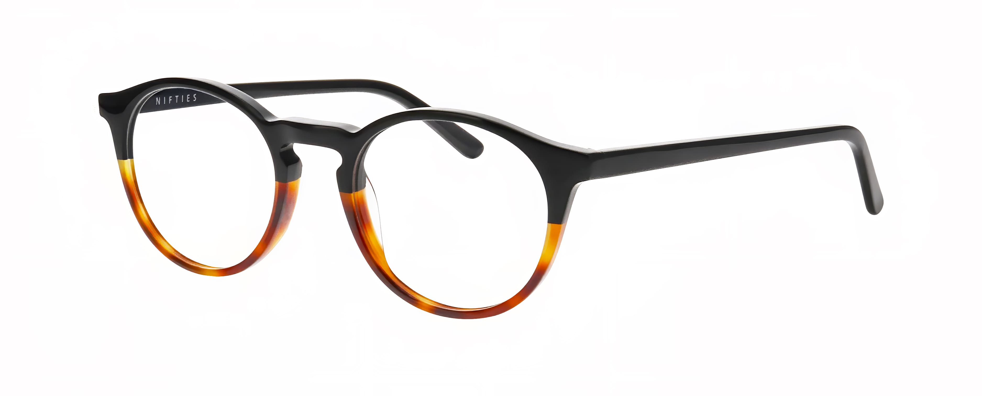 Side view of Nifties 9529#color_Black Dark Demi